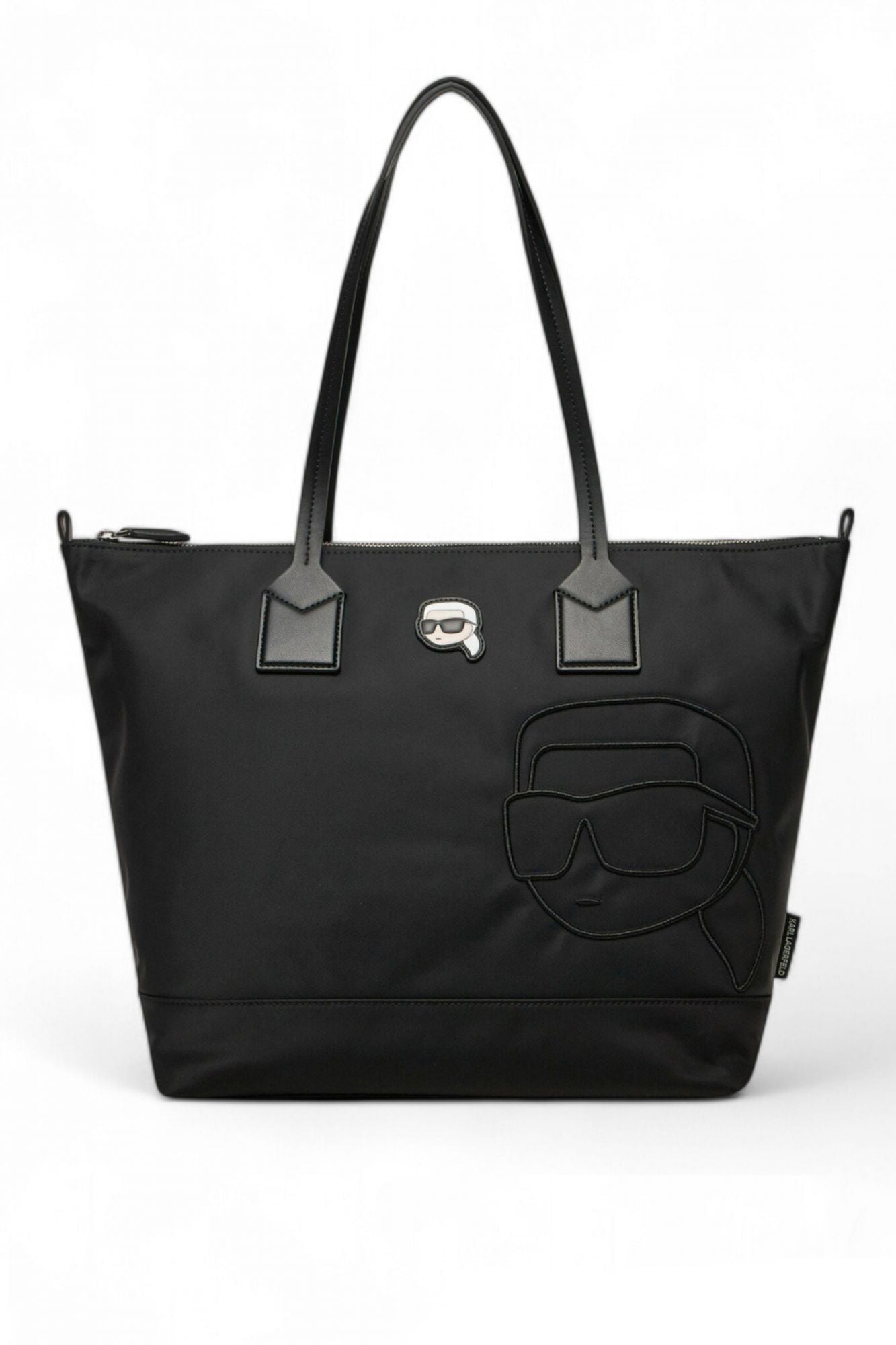 KARL LAGERFELD IKON NYLON NFT LG TOTE en color NEGRO (1)