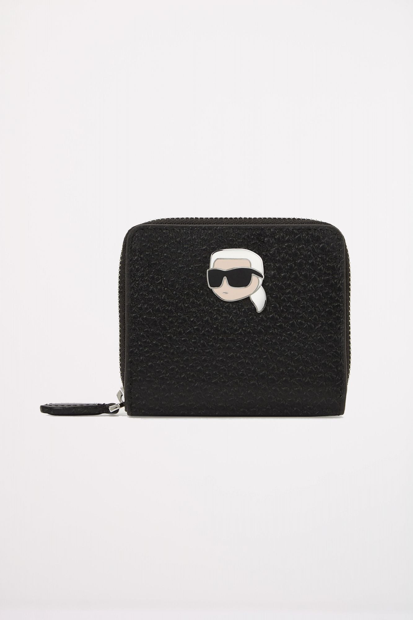 KARL LAGERFELD IKON PEBBLE MD BIFOLD WLLT en color NEGRO (1)