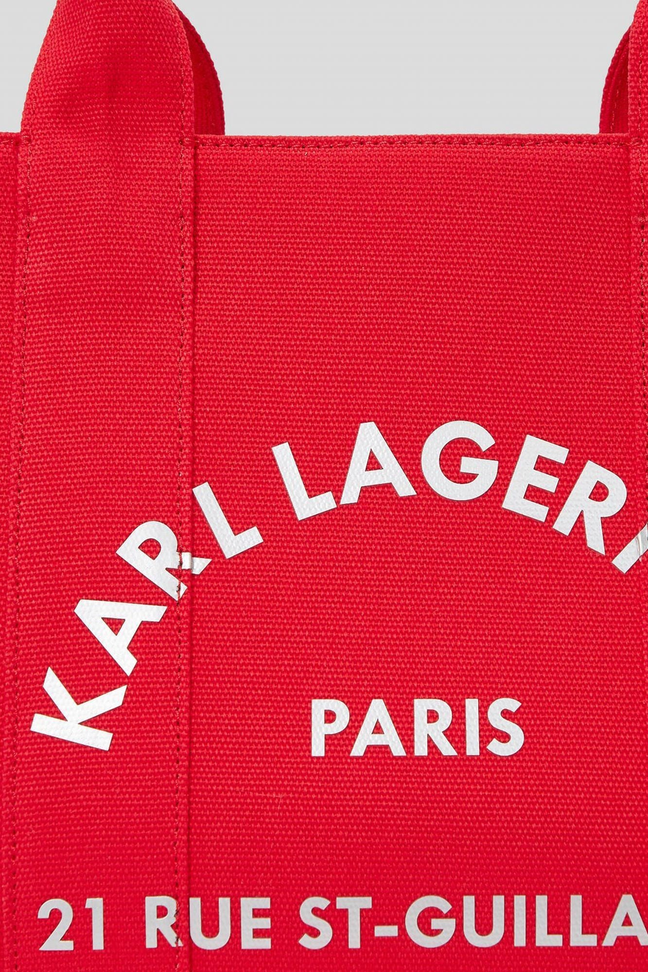 KARL LAGERFELD RSG SQUARE MEDIUM TOTE en color ROJO (4)