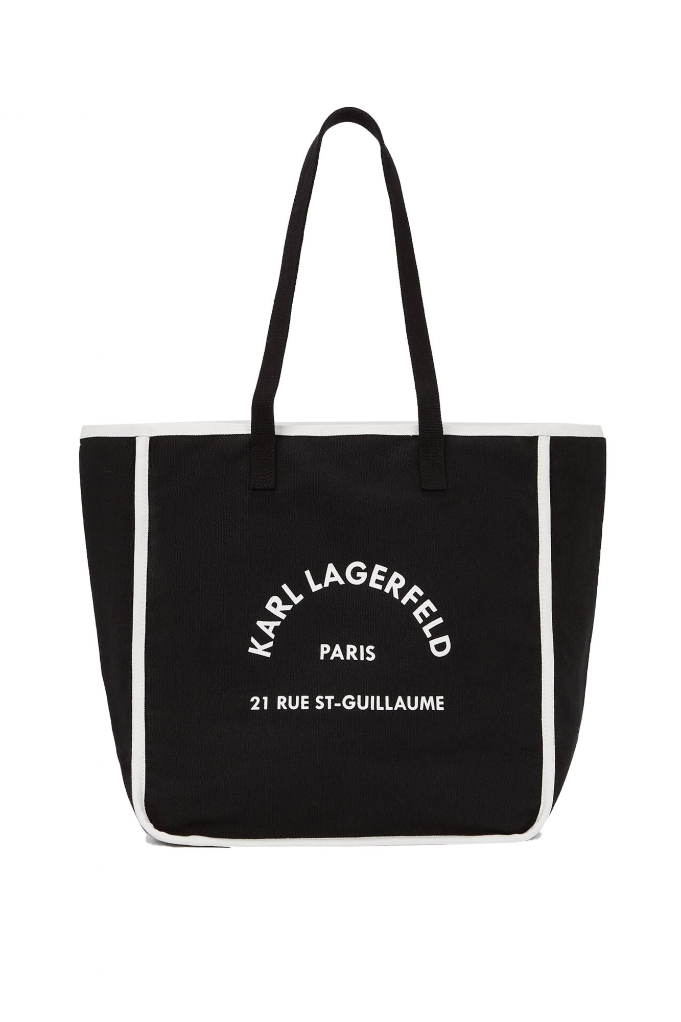 KARL LAGERFELD A3W50018 K RSG CANVAS BW SHOPPER en color NEGRO (1)