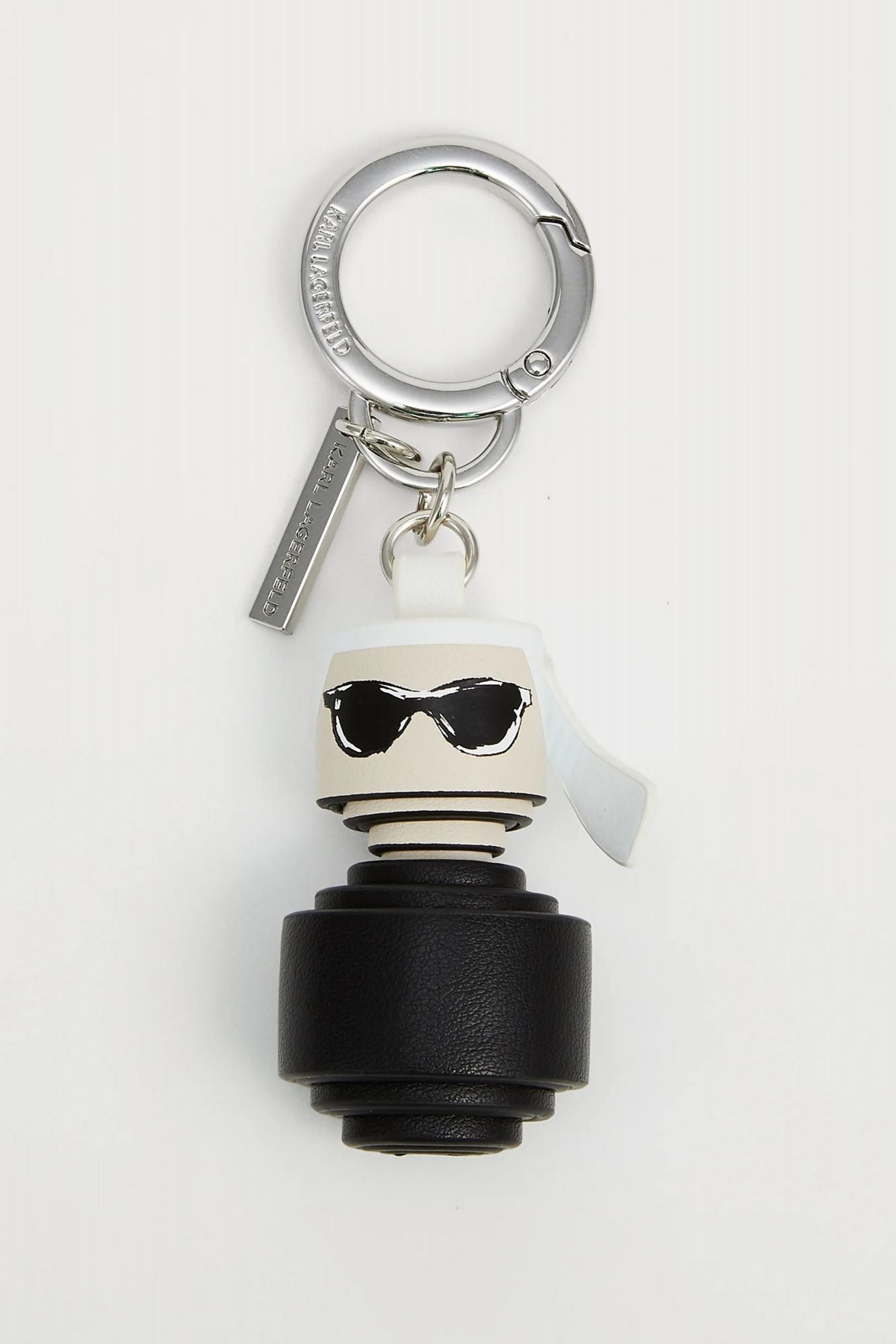 KARL LAGERFELD IKON FIGURINE KEYCHAIN KARL en color NEGRO (1)