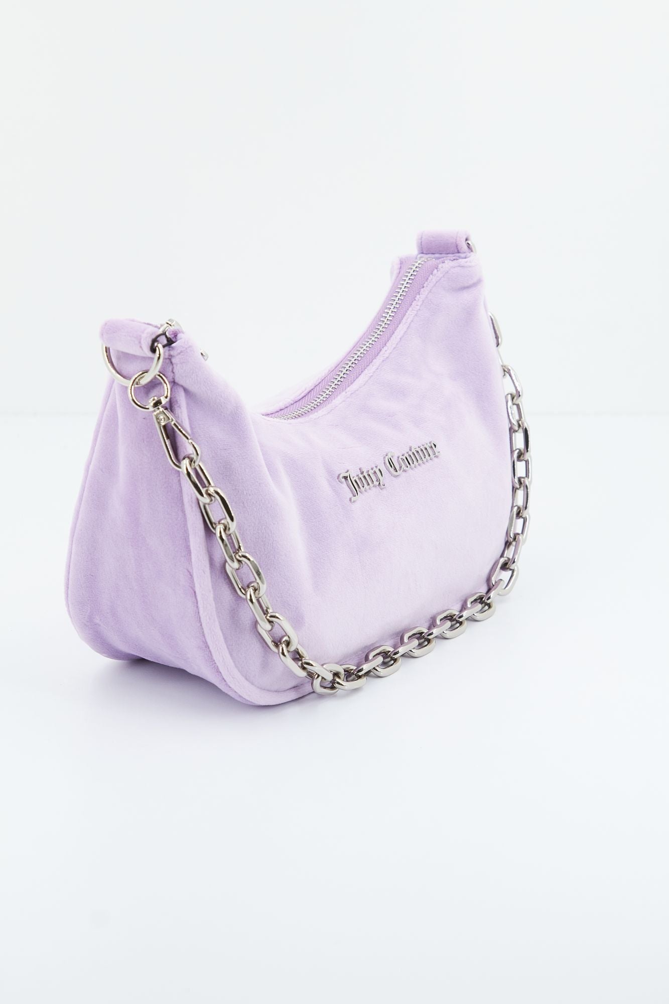 JUICY COUTURE KABELO VELOUR SHOUDER BAG en color VIOLETA (2)