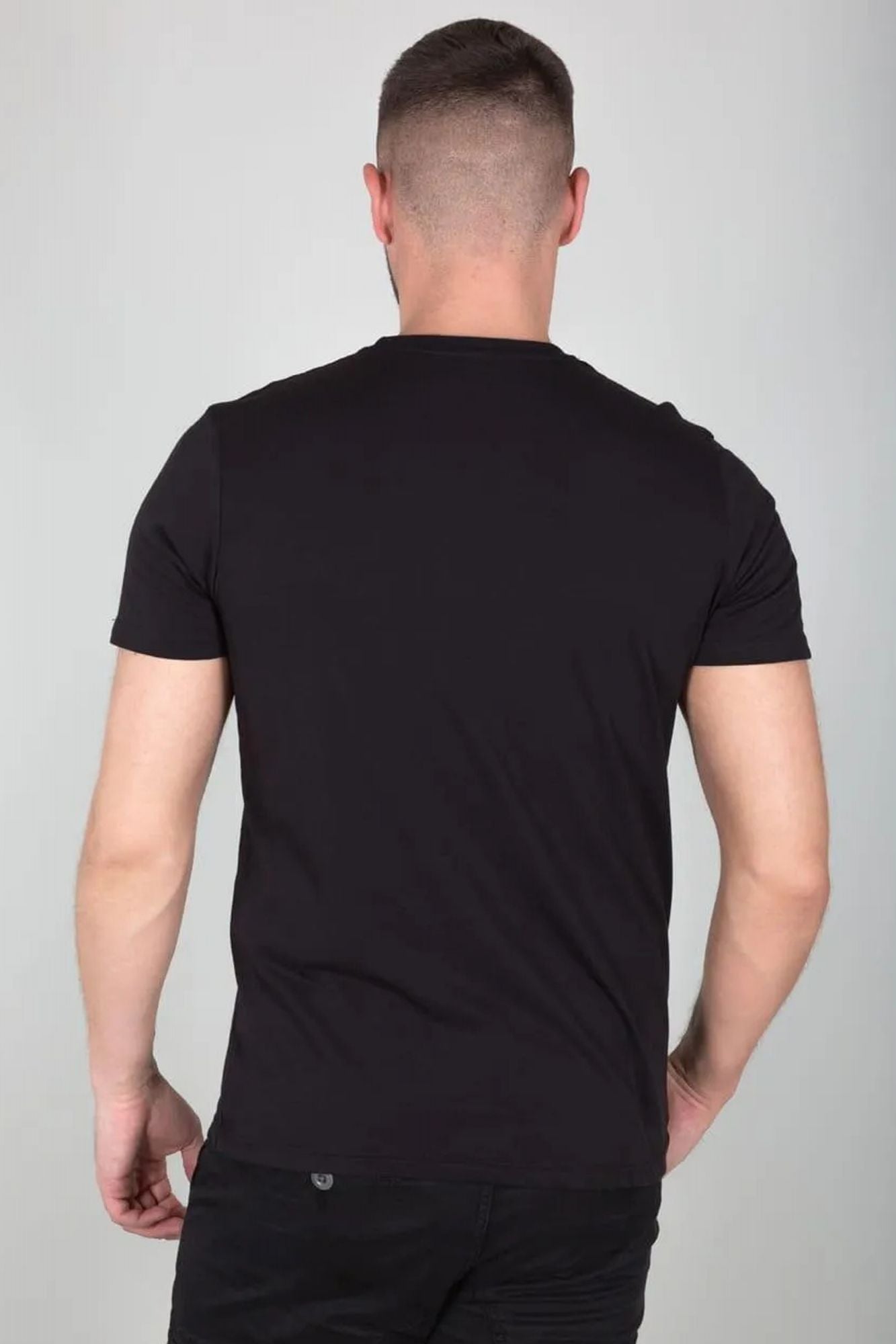 ALPHA INDUSTRIES T-SHIRT en color NEGRO (3)