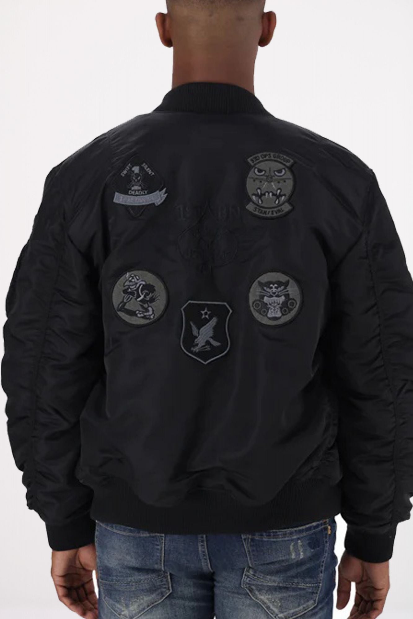 ALPHA INDUSTRIES MA-1 PATCH en color NEGRO (3)
