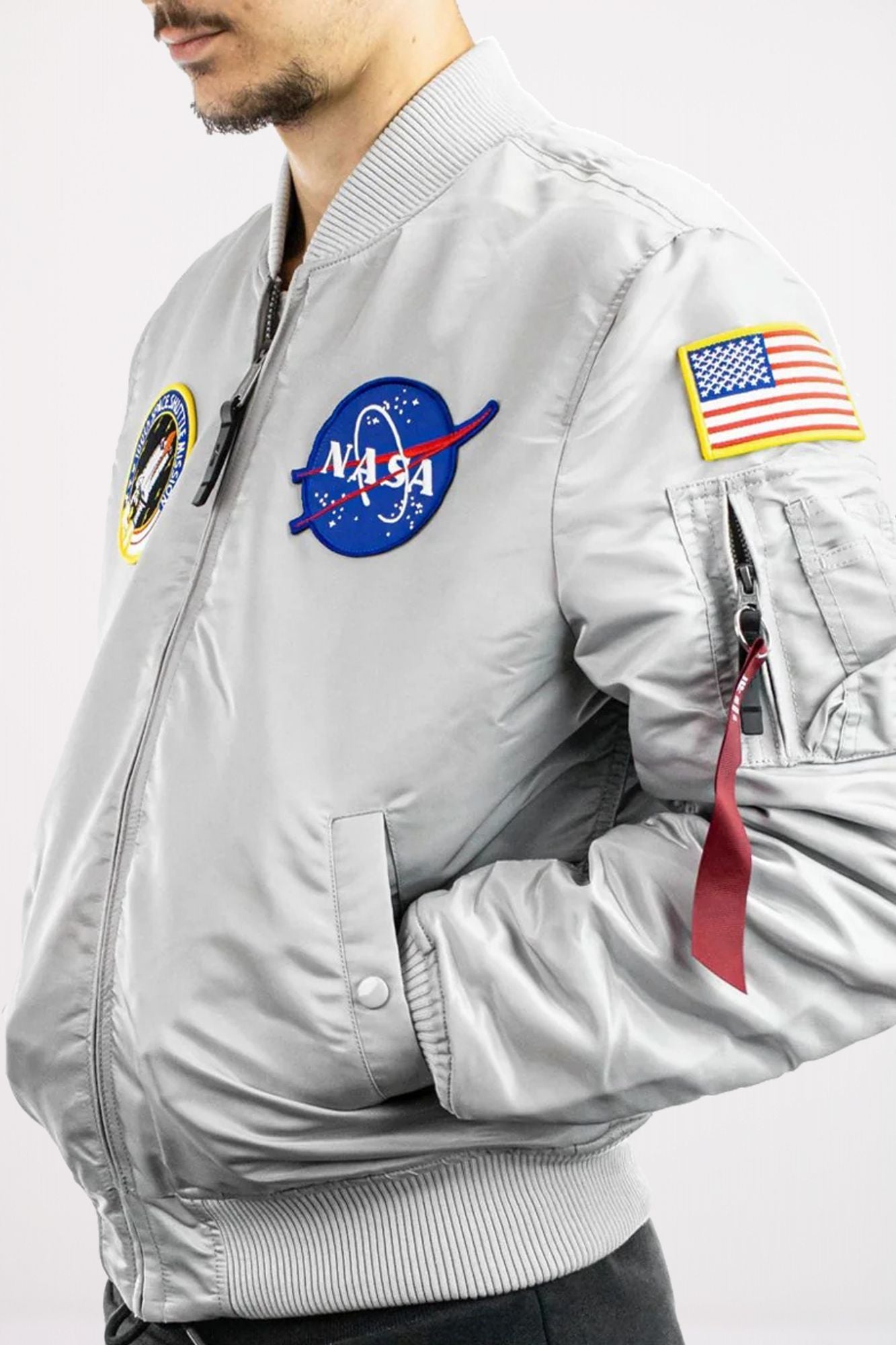 ALPHA INDUSTRIES MA1 VF NASA en color GRIS (3)