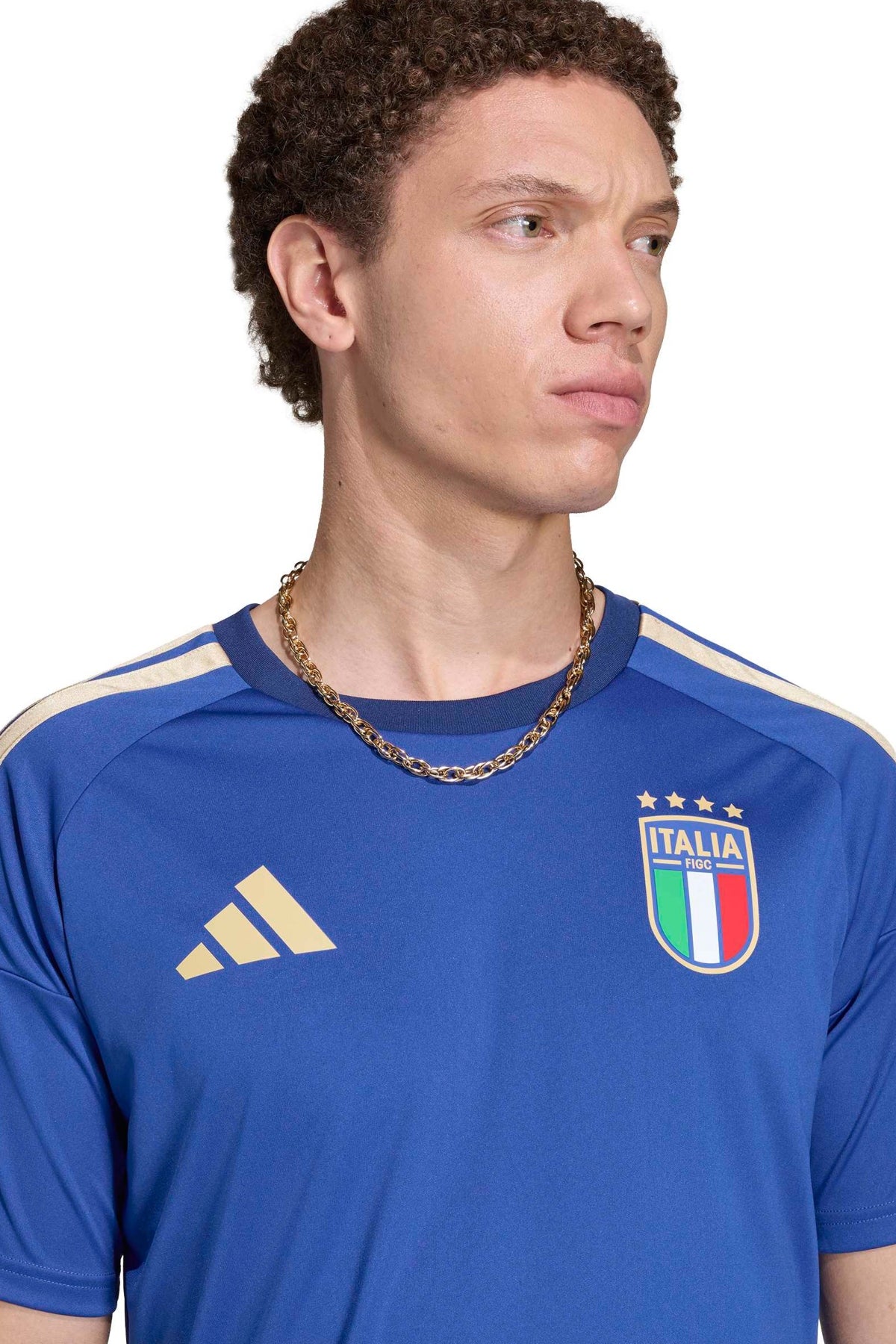 ADIDAS Camiseta Italia 26 en color AZUL (5)