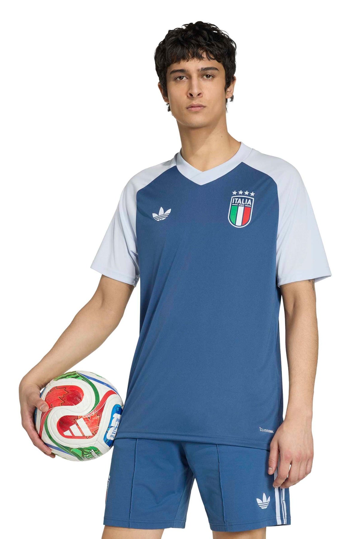 ADIDAS Camiseta Italia 26 en color AZUL (3)