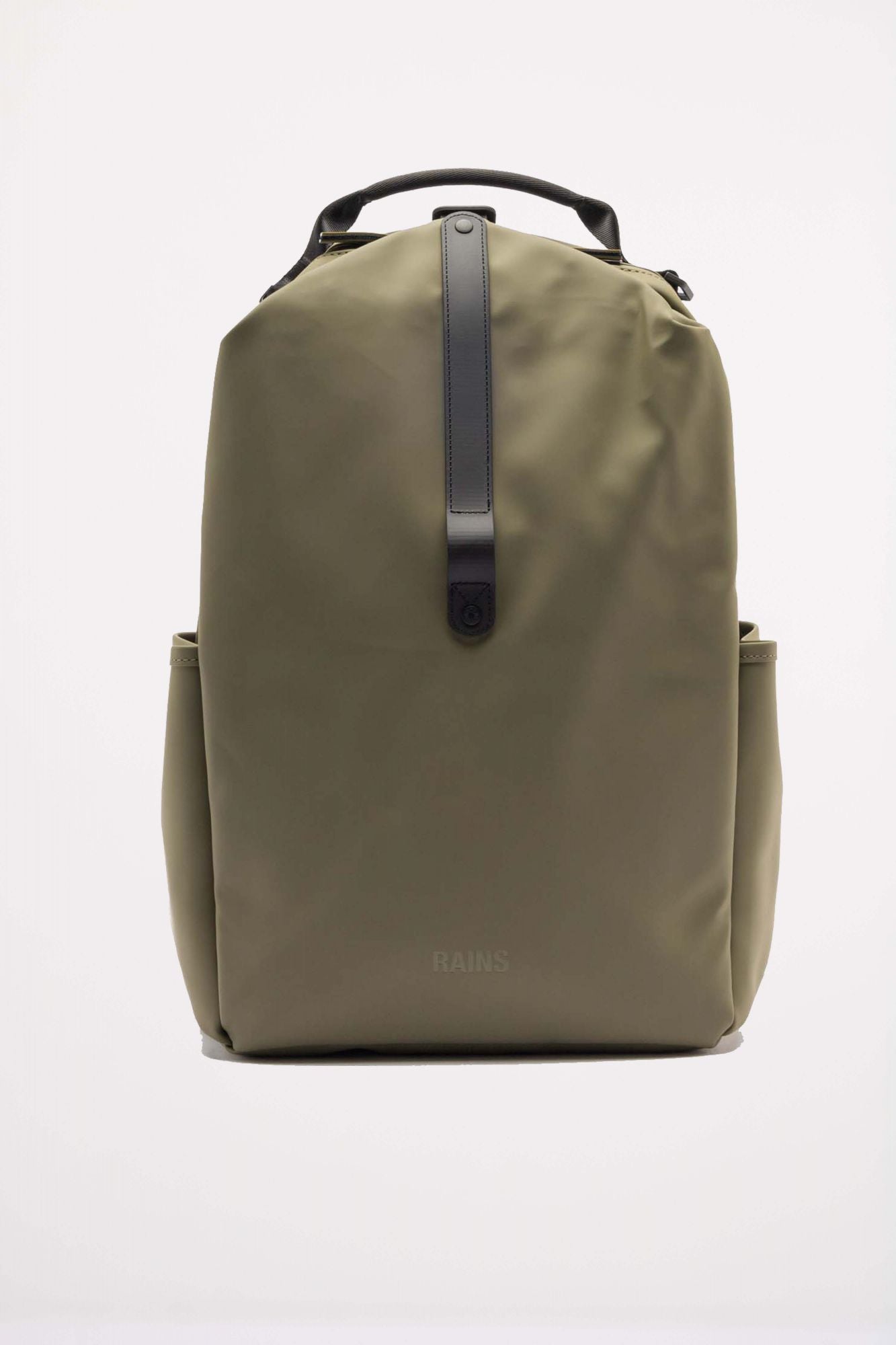 RAINS CLIP FRONT BACKPACK W3 en color VERDE (1)