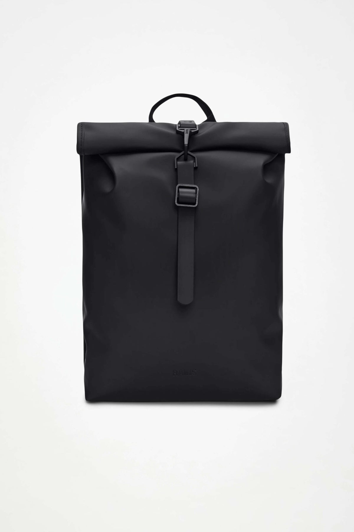 RAINS ROLLTOP RUCKSACK MINI W3 en color NEGRO (1)