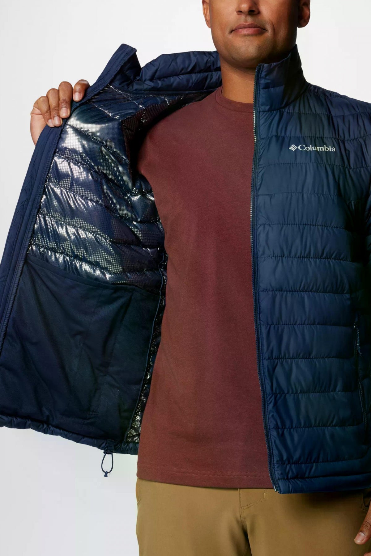 COLUMBIA POWDER LITE II JACKET en color AZUL (3)