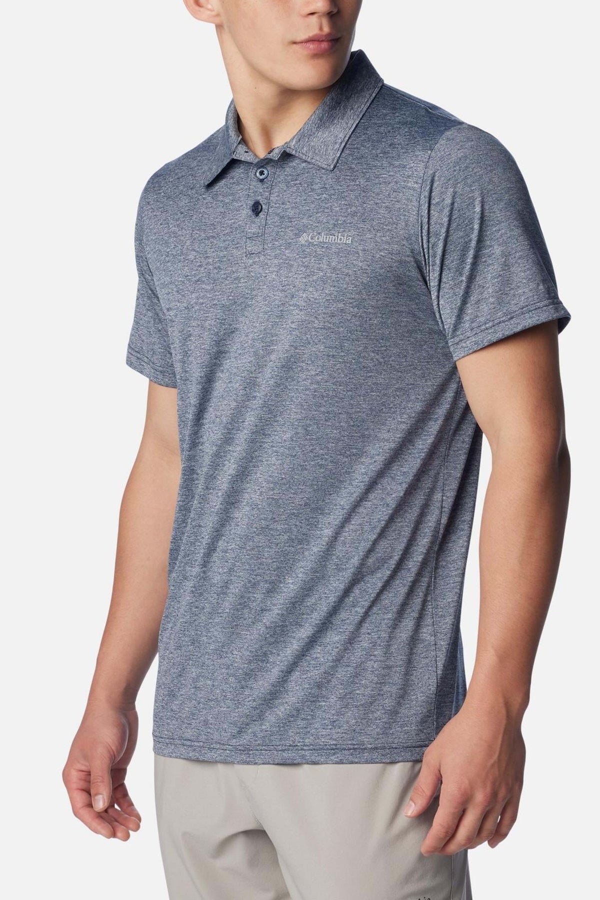 COLUMBIA HIKE M POLO en color AZUL (1)