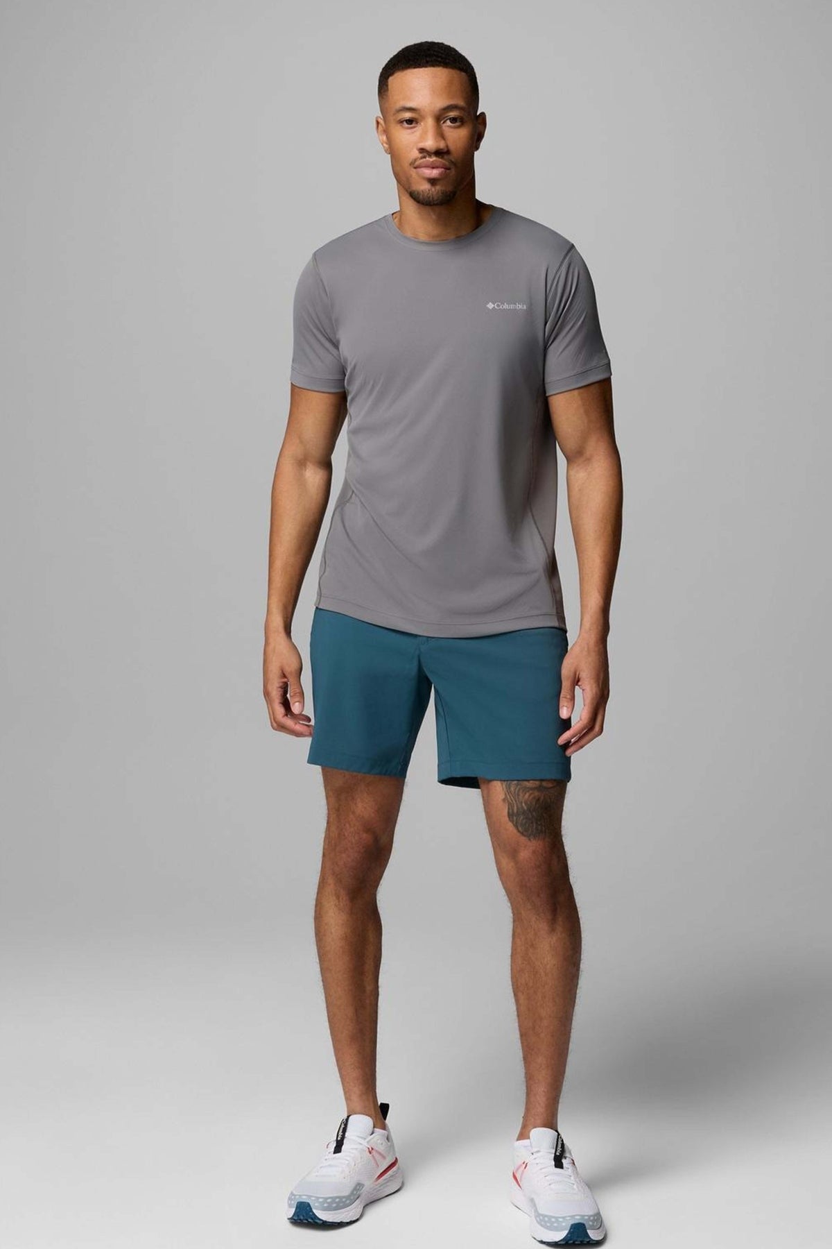 COLUMBIA RULES LIGHT SS CREW en color GRIS (1)