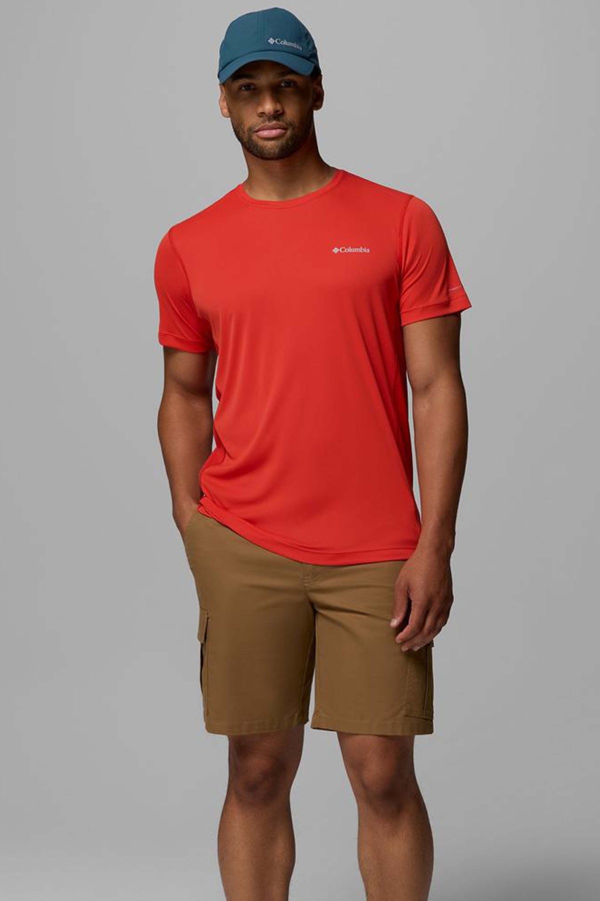 COLUMBIA RULES LIGHT SS CREW en color NARANJA (2)