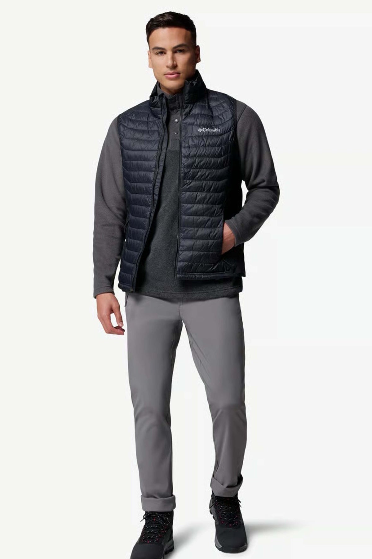 COLUMBIA POWDER PASS HYBRID VEST en color NEGRO (3)