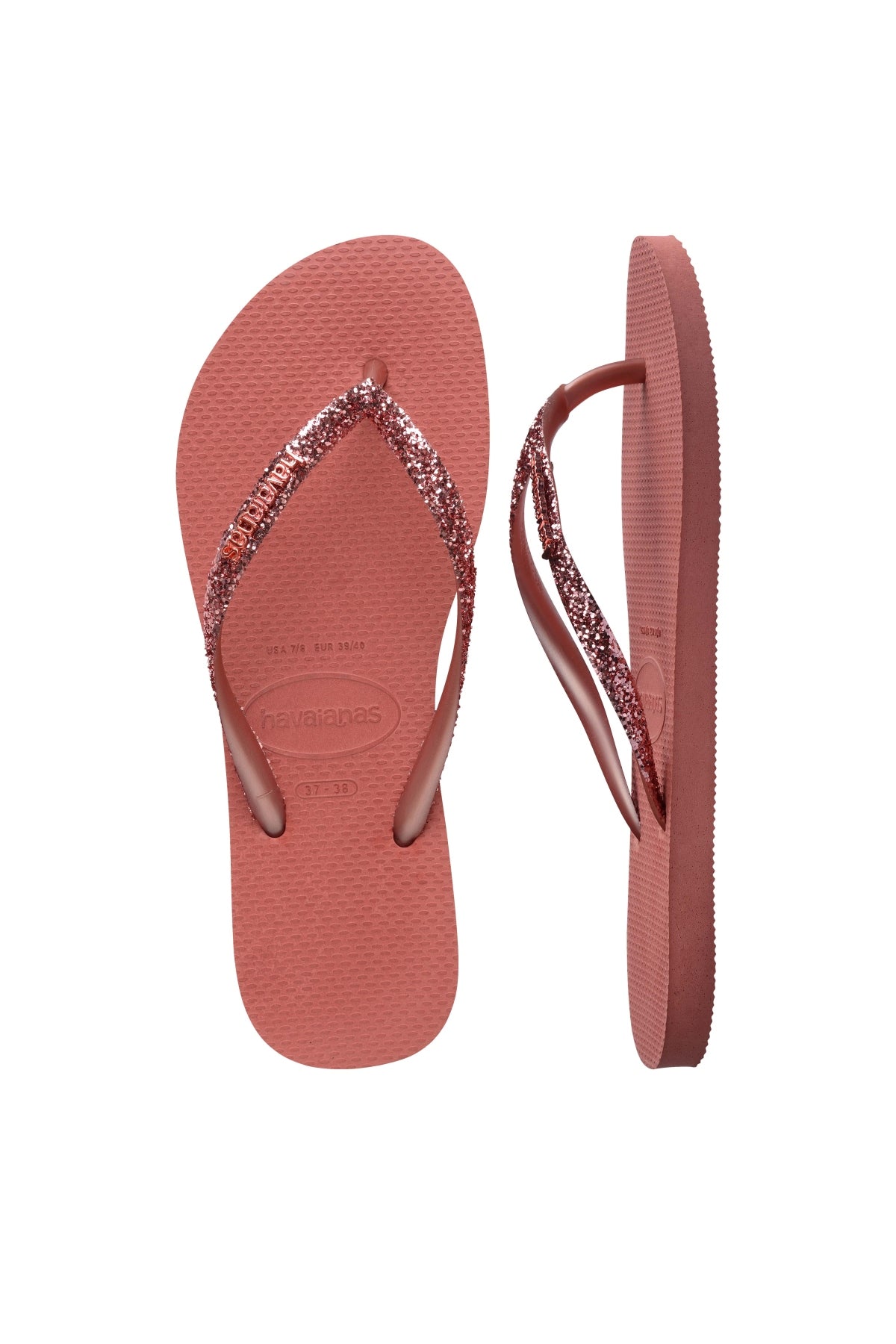 HAVAIANAS SLIM GLITTER II en color ROSA (3)