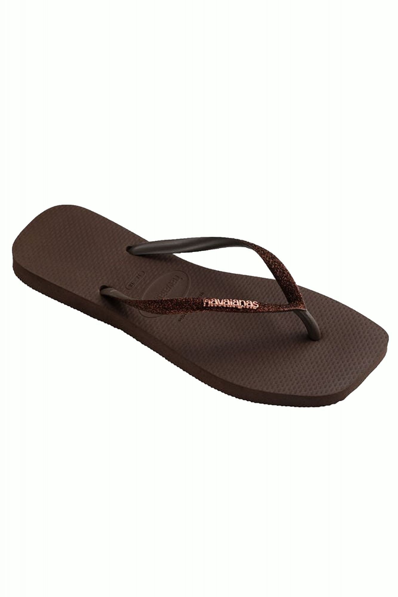 HAVAIANAS SQUARE GLITTER en color MARRON (2)