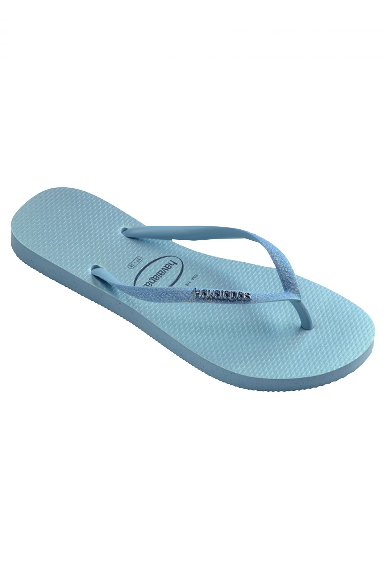 HAVAIANAS SLIM GLITTER IRIDESCE en color AZUL (3)