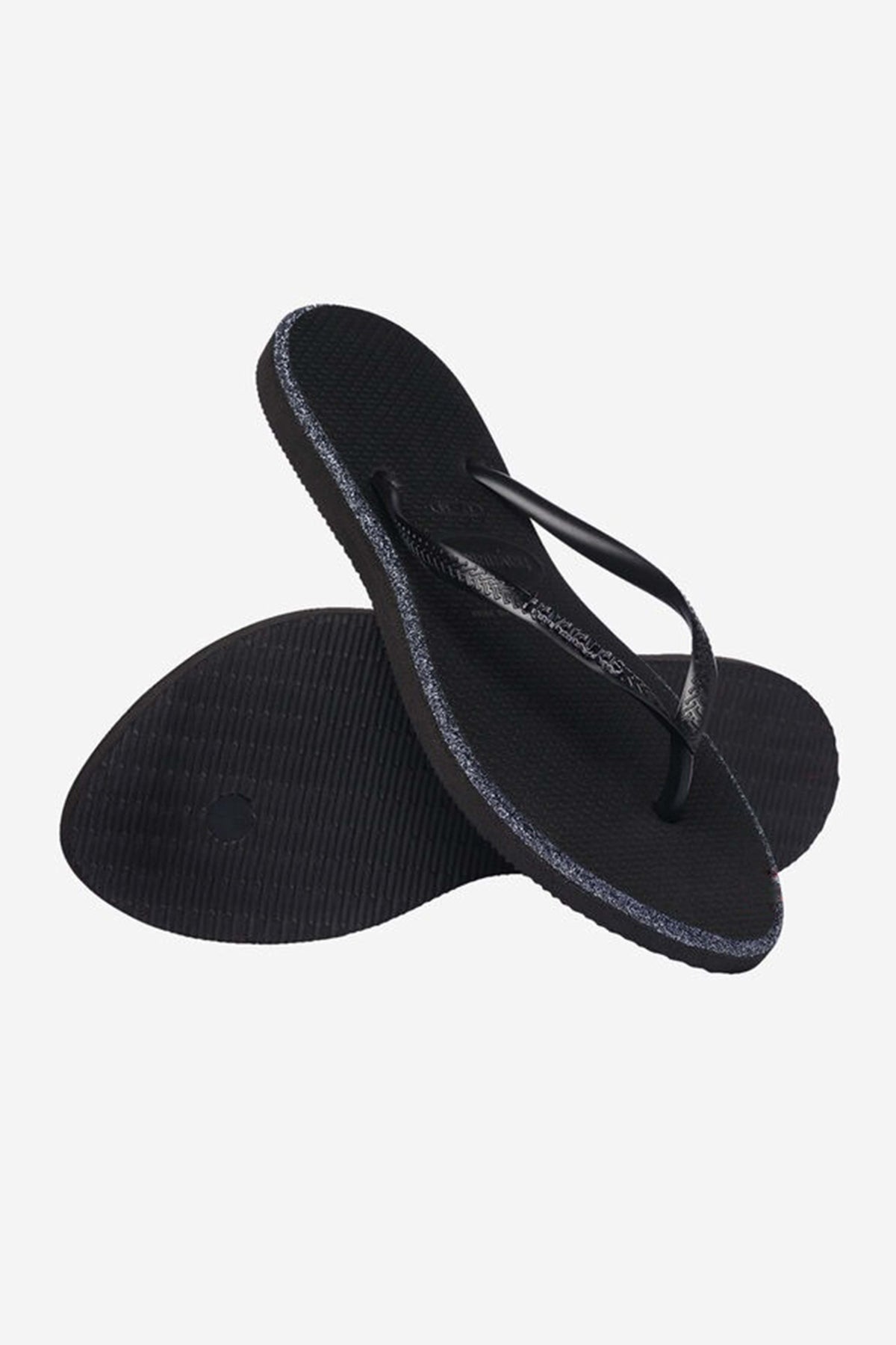 HAVAIANAS SLIM POINT GLITTER en color NEGRO (4)