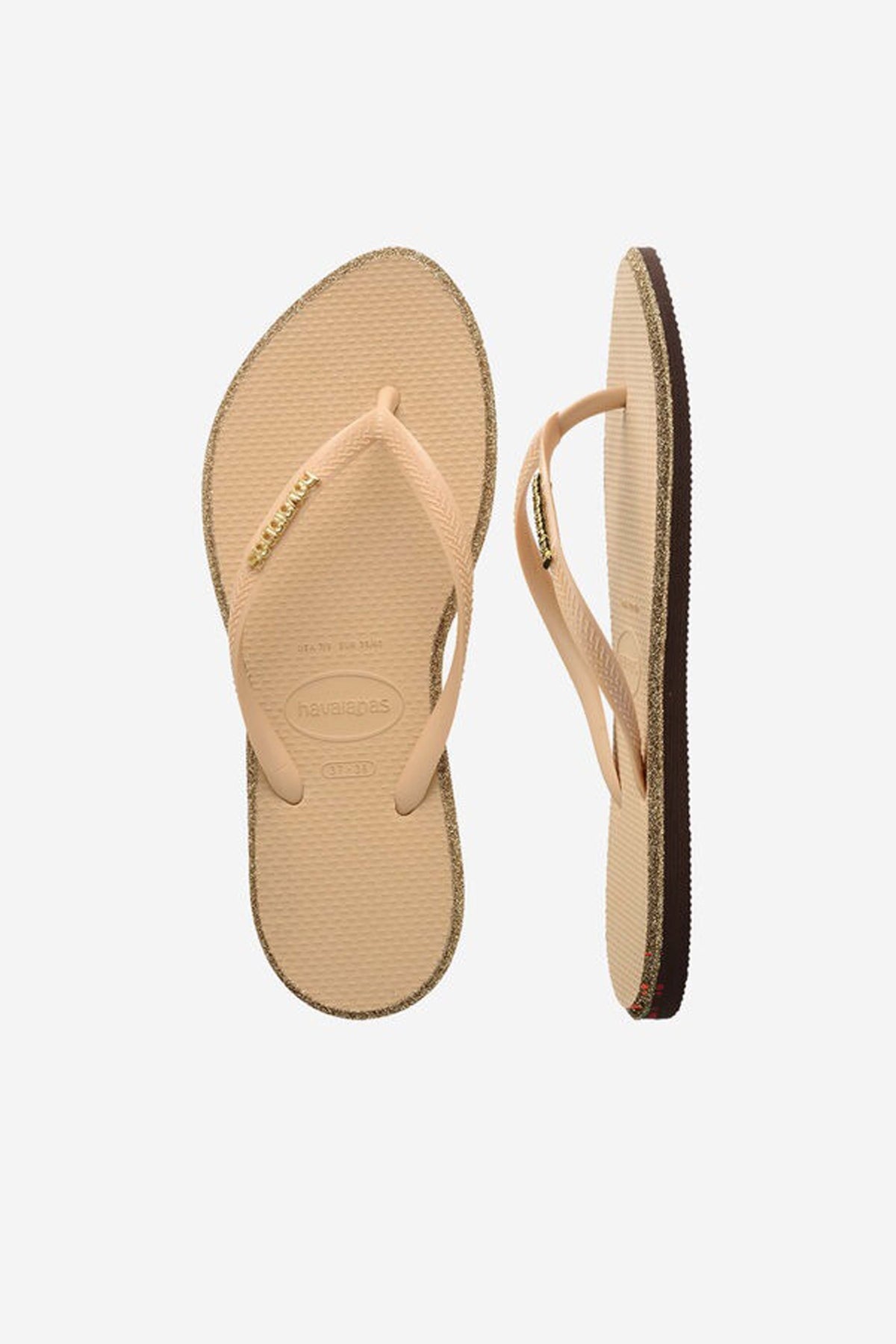 HAVAIANAS HAV. SLIM POINT GLITTER SS26 en color NUDE (3)