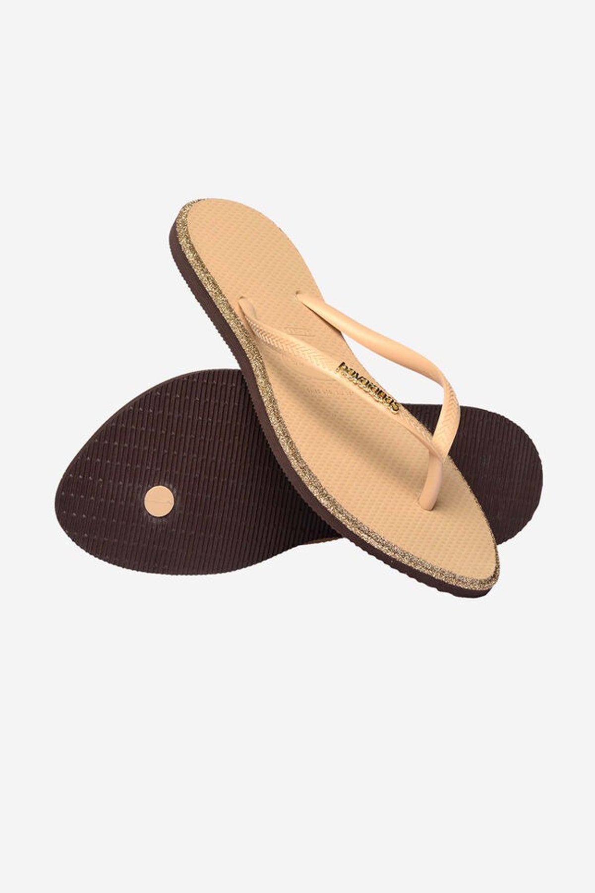 HAVAIANAS HAV. SLIM POINT GLITTER SS26 en color NUDE (4)