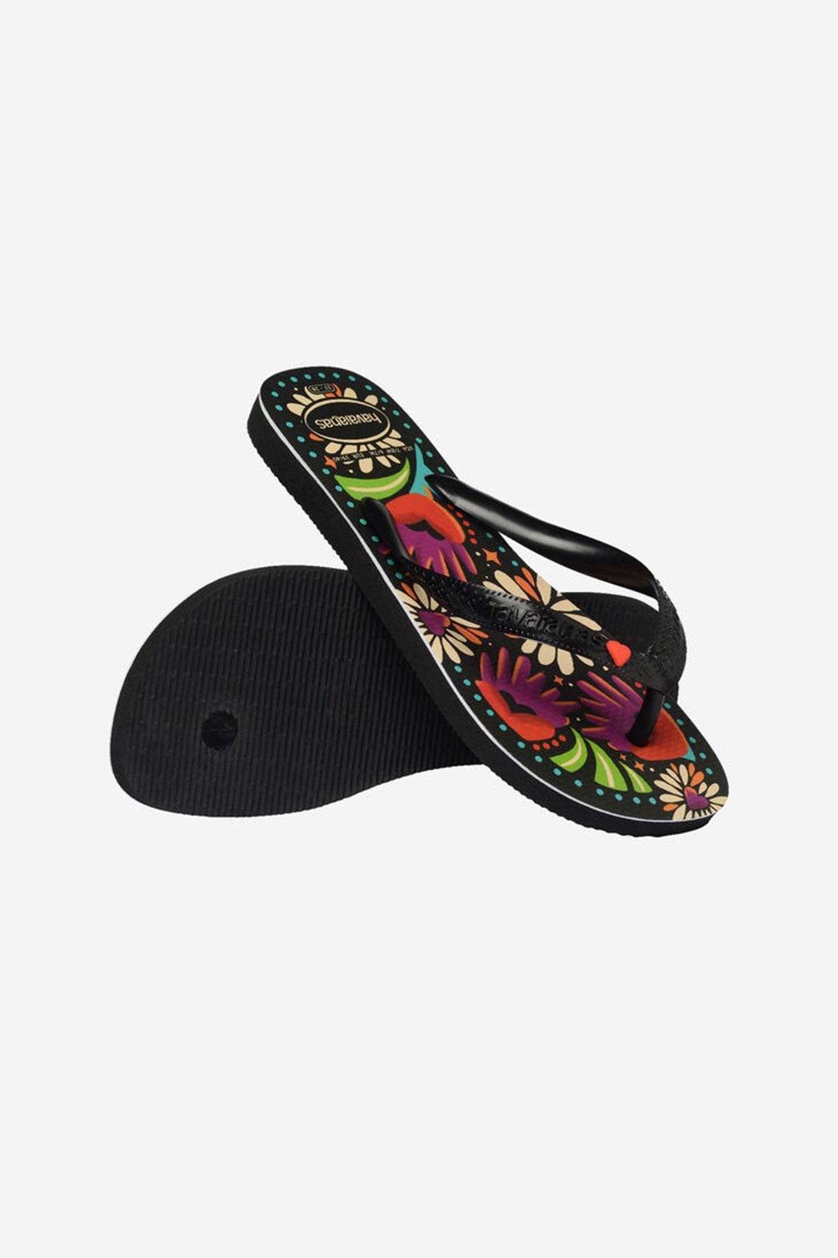 HAVAIANAS TOP BEGONIA en color NEGRO (4)