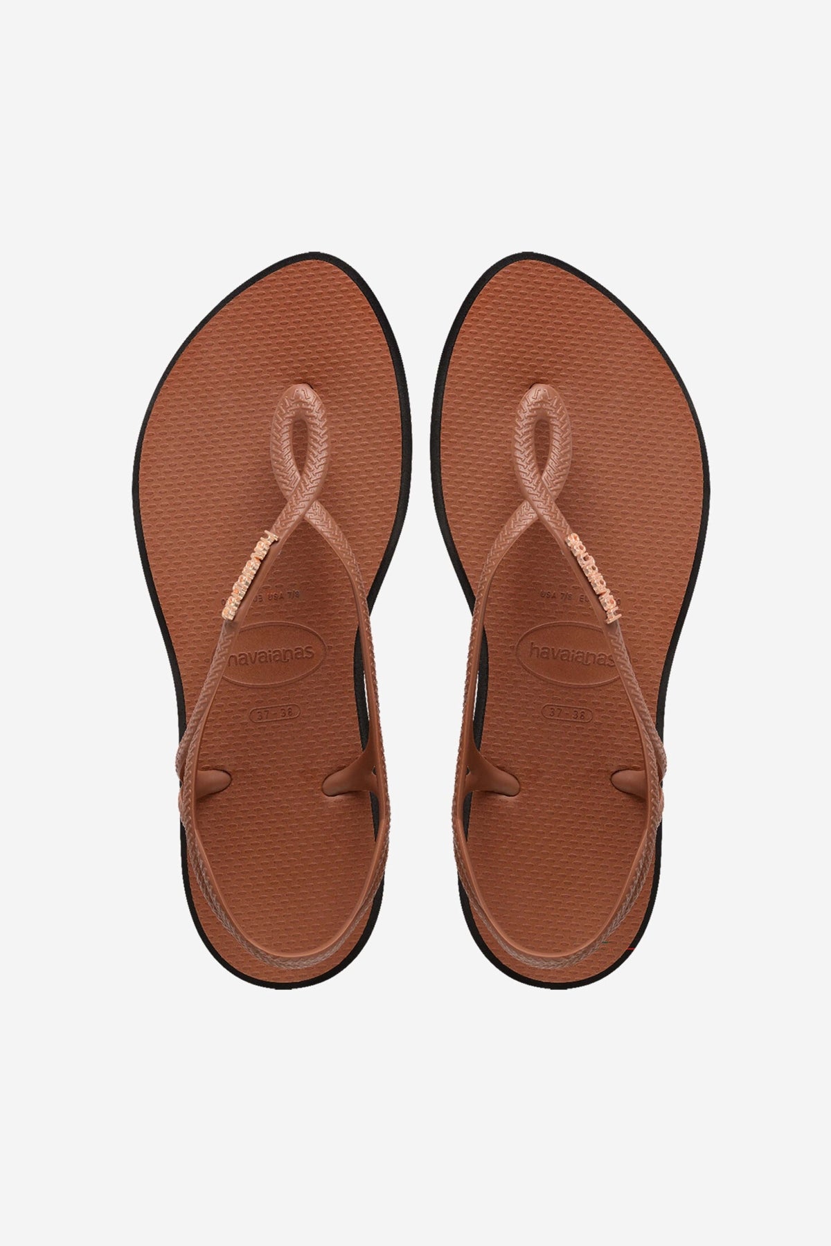 HAVAIANAS LUNA POINT en color MARRON CLARO (1)
