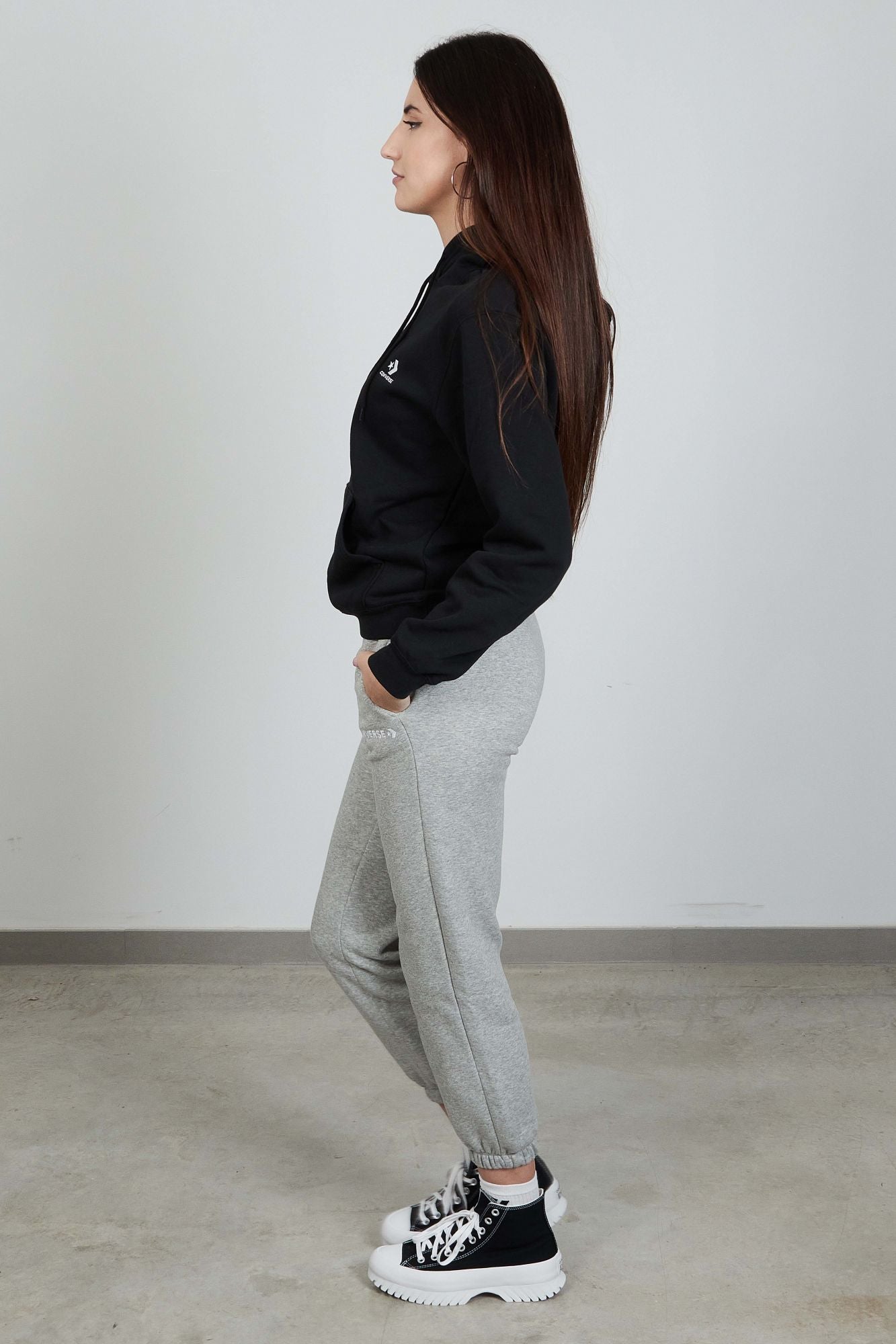 CONVERSE STAR CHEVRON HOODIE BB en color NEGRO (3)
