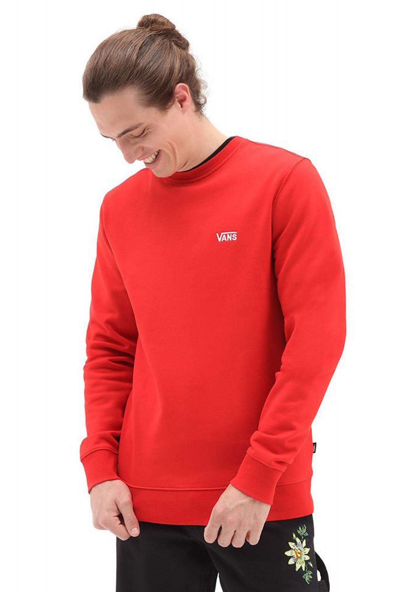 VANS CORE BASIC CREW en color ROJO (1)