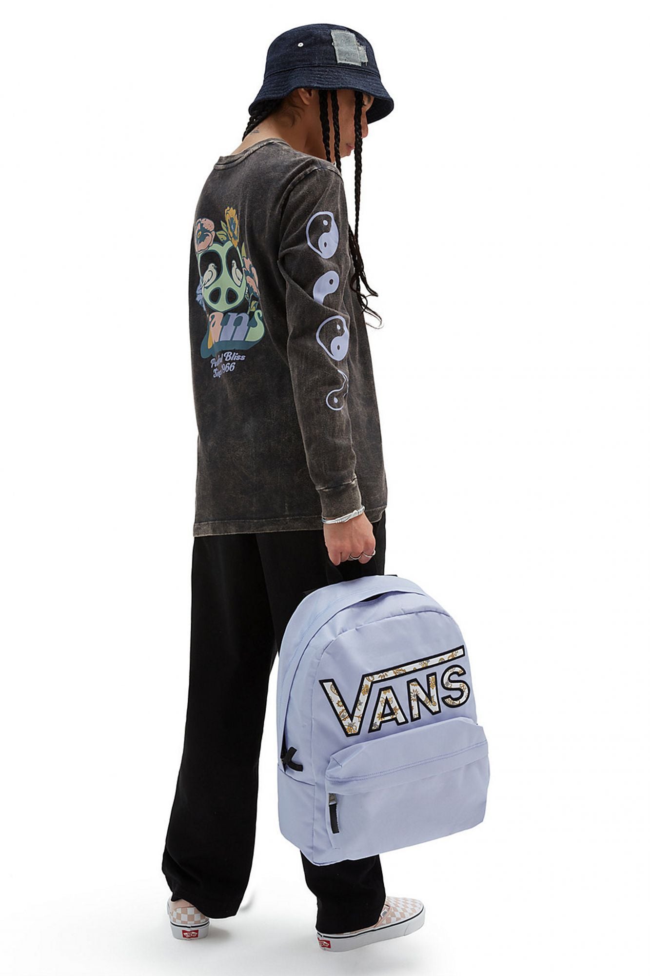 VANS BLISS 66 LS BFF DUSK D en color NEGRO (4)