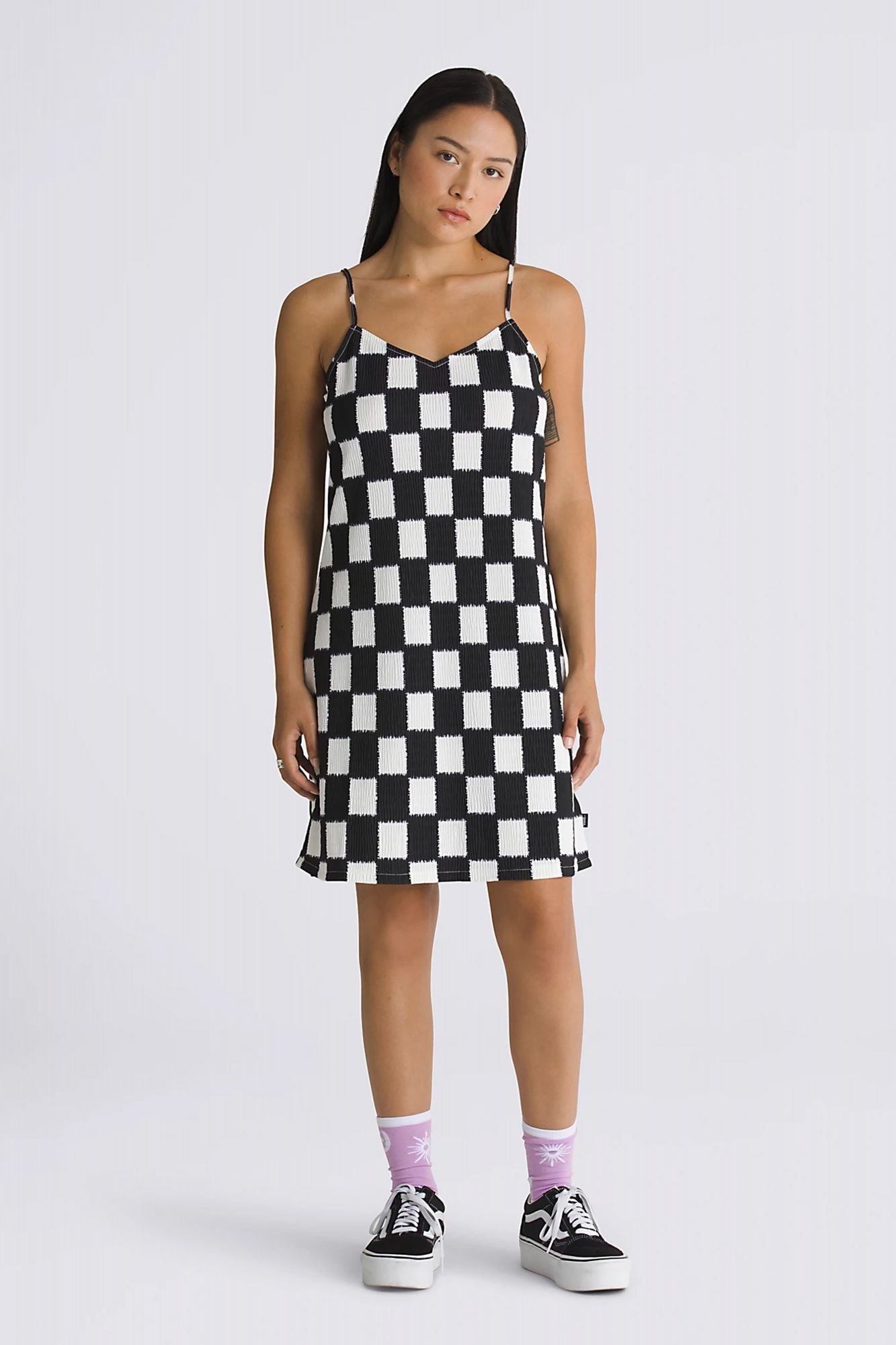 VANS BENTON CHECKER CAMI DR en color NEGRO (4)