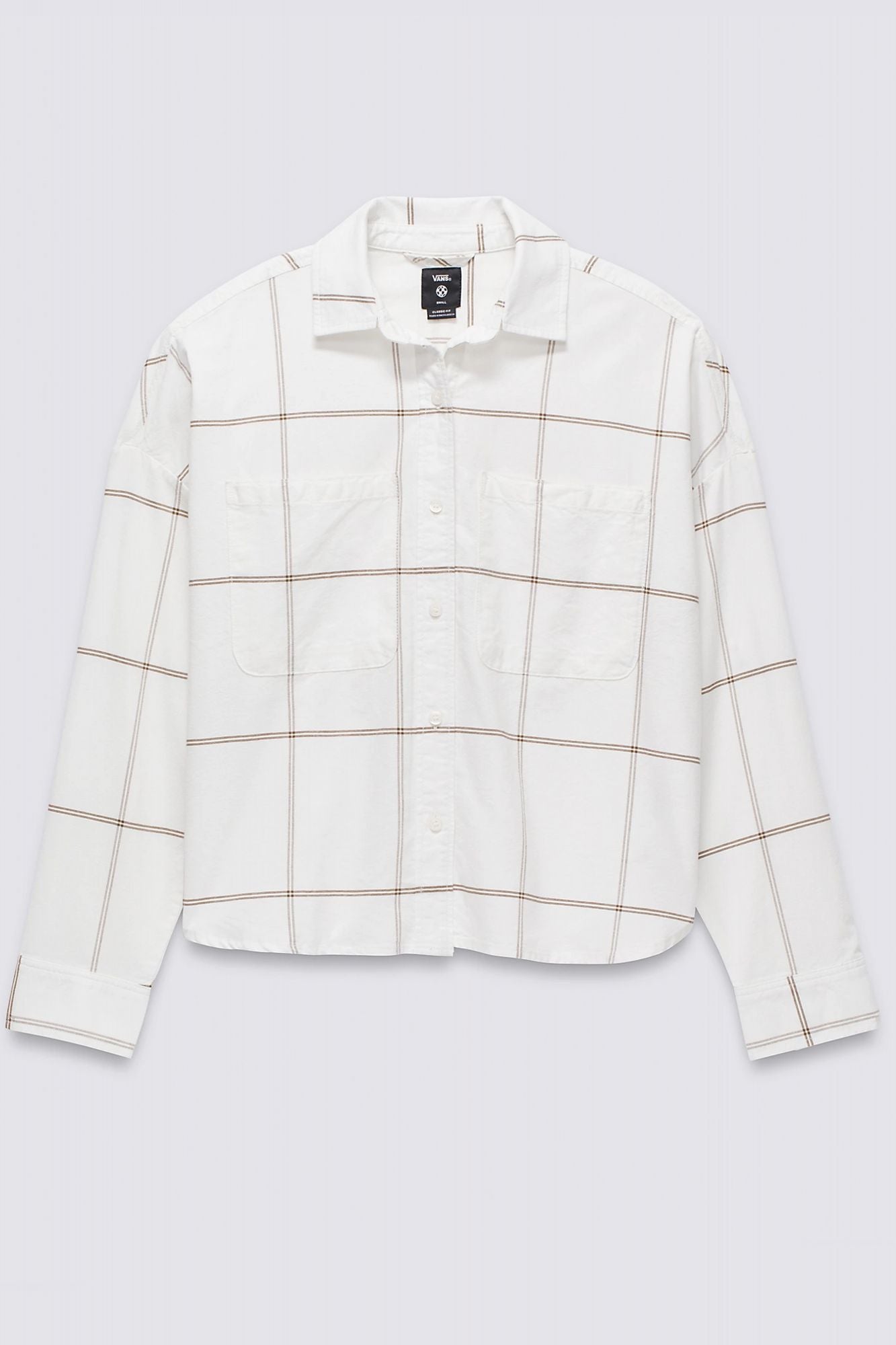 VANS ANTICA BOXY LS SHIRT en color BLANCO (2)
