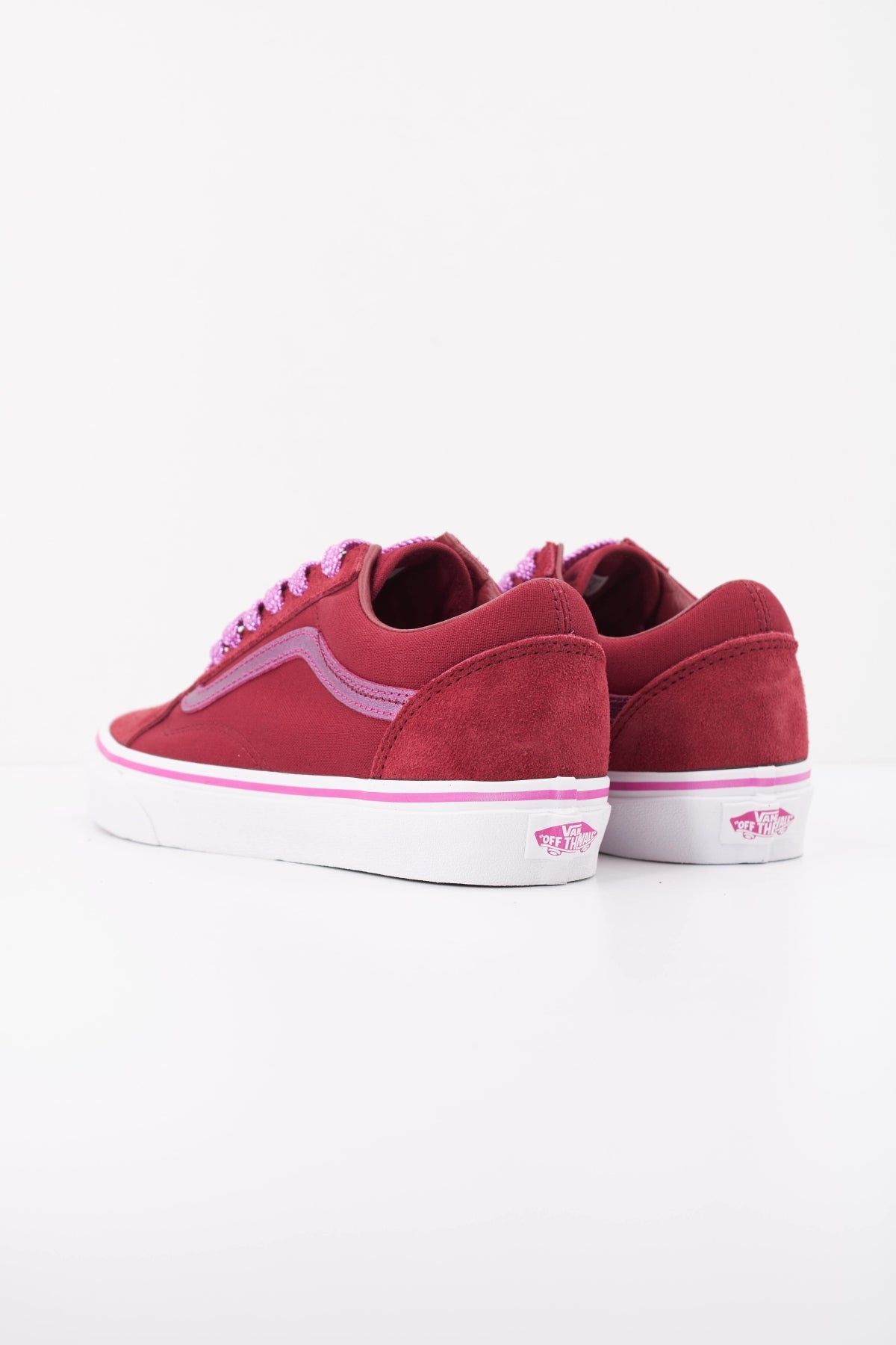 VANS OLD SKOOL MTLC en color BURDEOS (4)