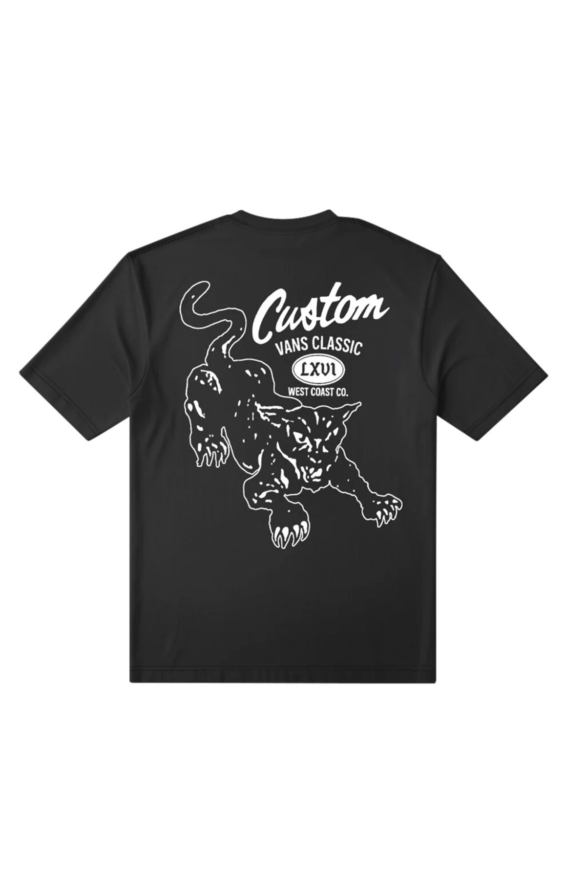 VANS CUSTOM CAT TEE en color NEGRO (2)