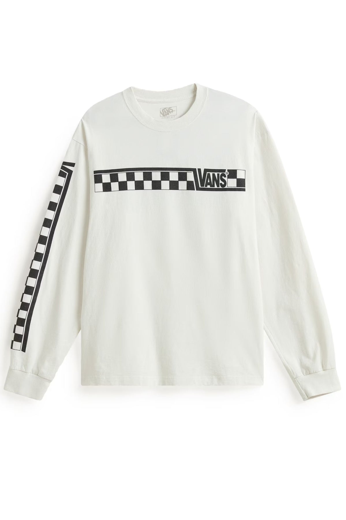 VANS VN000X2BFS81 VANS RACING LS TEE en color BLANCO (1)