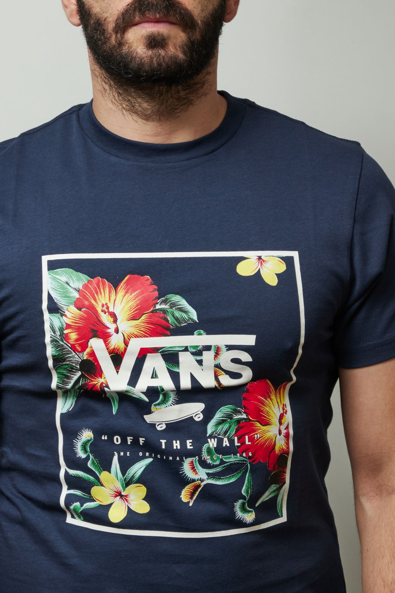 VANS PRINT BOX SS en color AZUL (4)