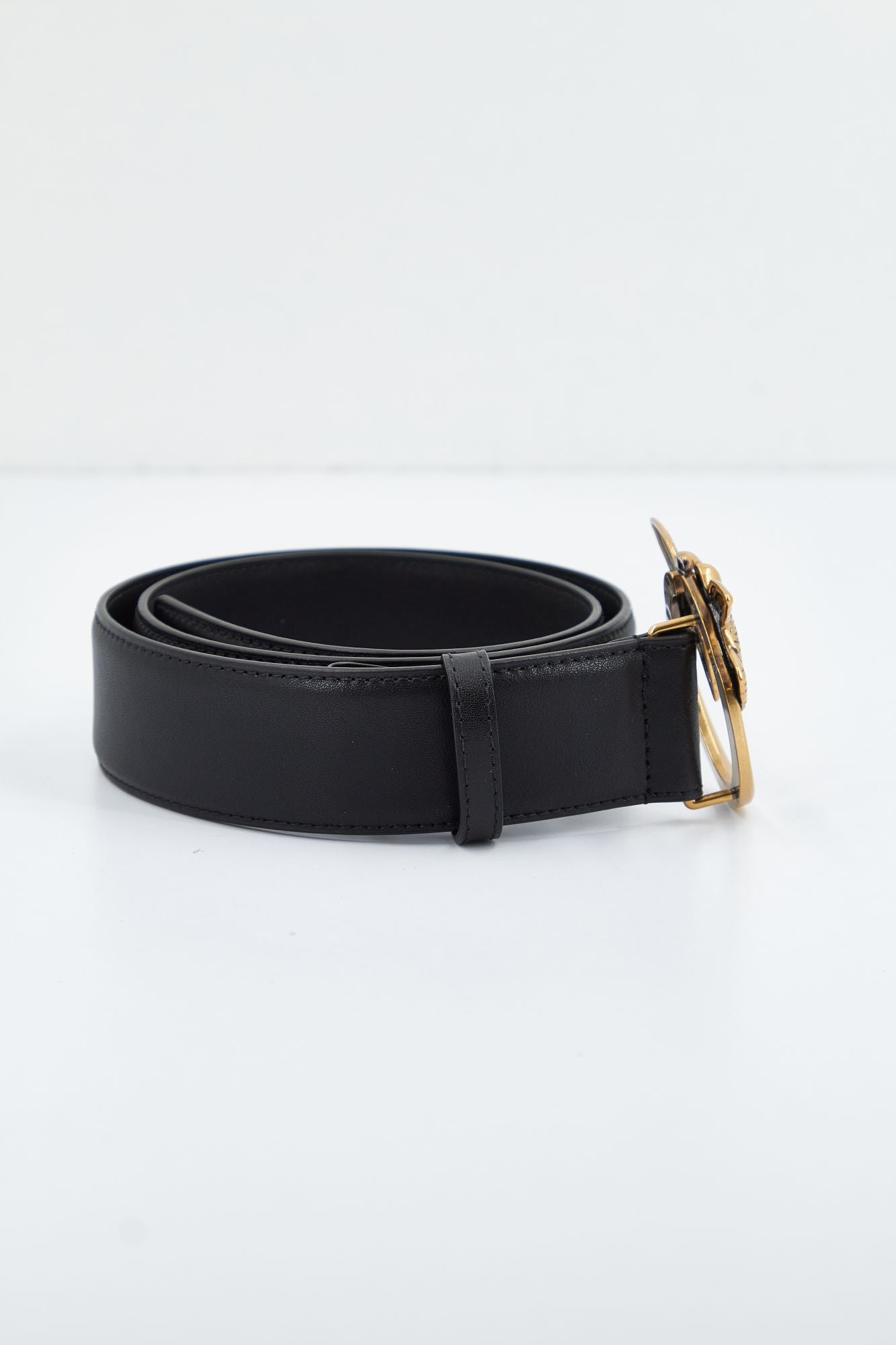 PINKO LOVE BERRY H4 BELT VITE en color NEGRO (2)