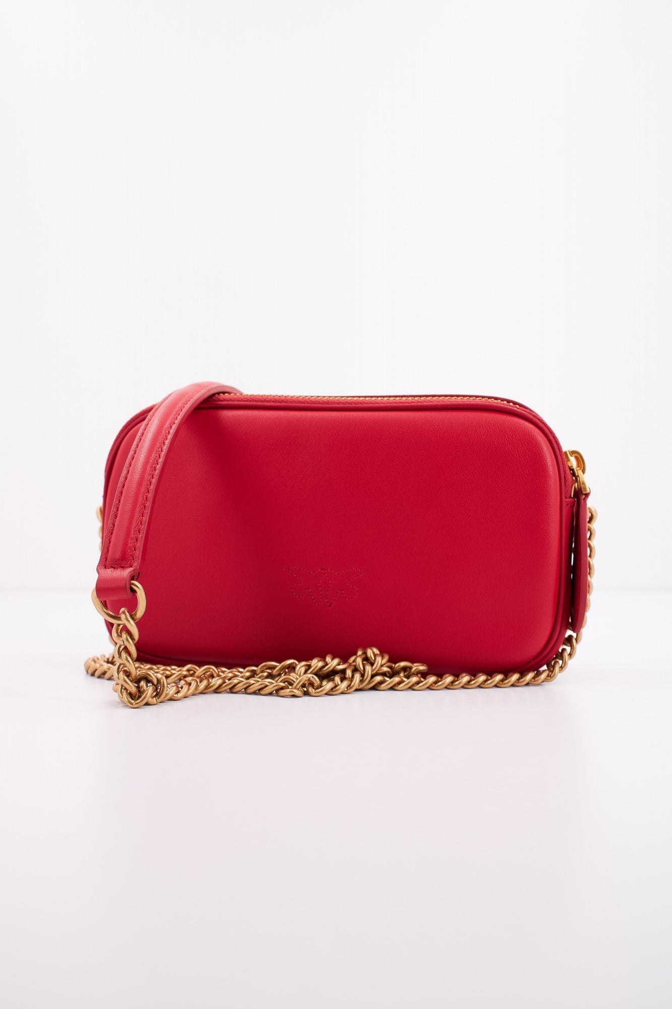PINKO CAMERA CASE SHEEP NAPPA en color ROJO (3)