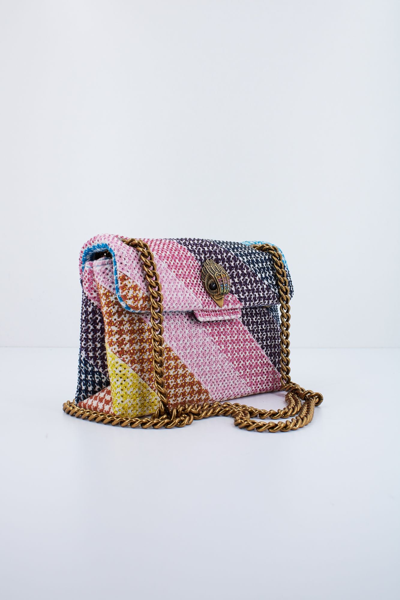 KURT GEIGER LONDON FABRIC MINI KENSINGTON en color MULTICOLOR (2)