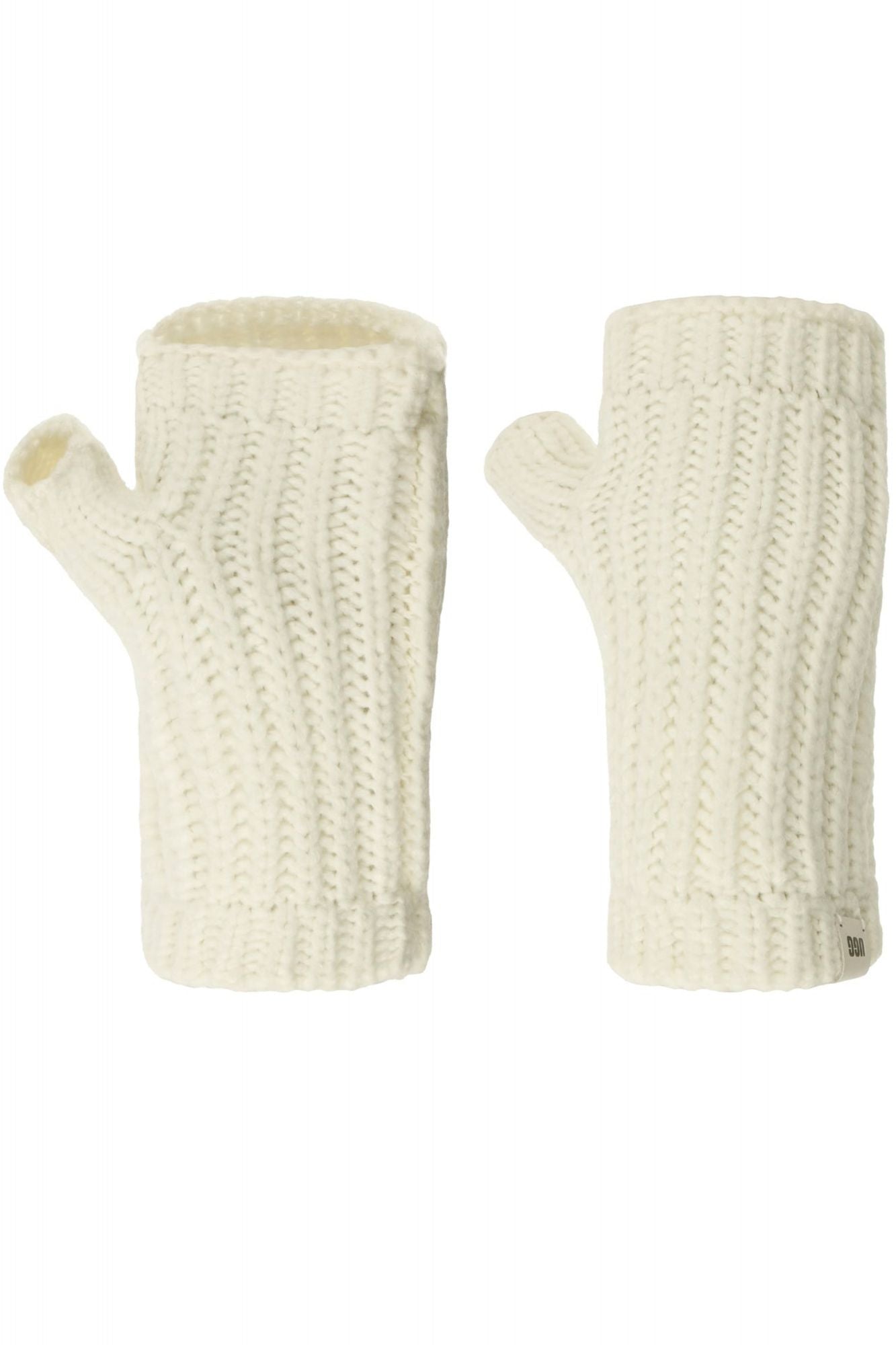 UGG W RIBBED FINGERLESS MITTEN en color BLANCO (1)