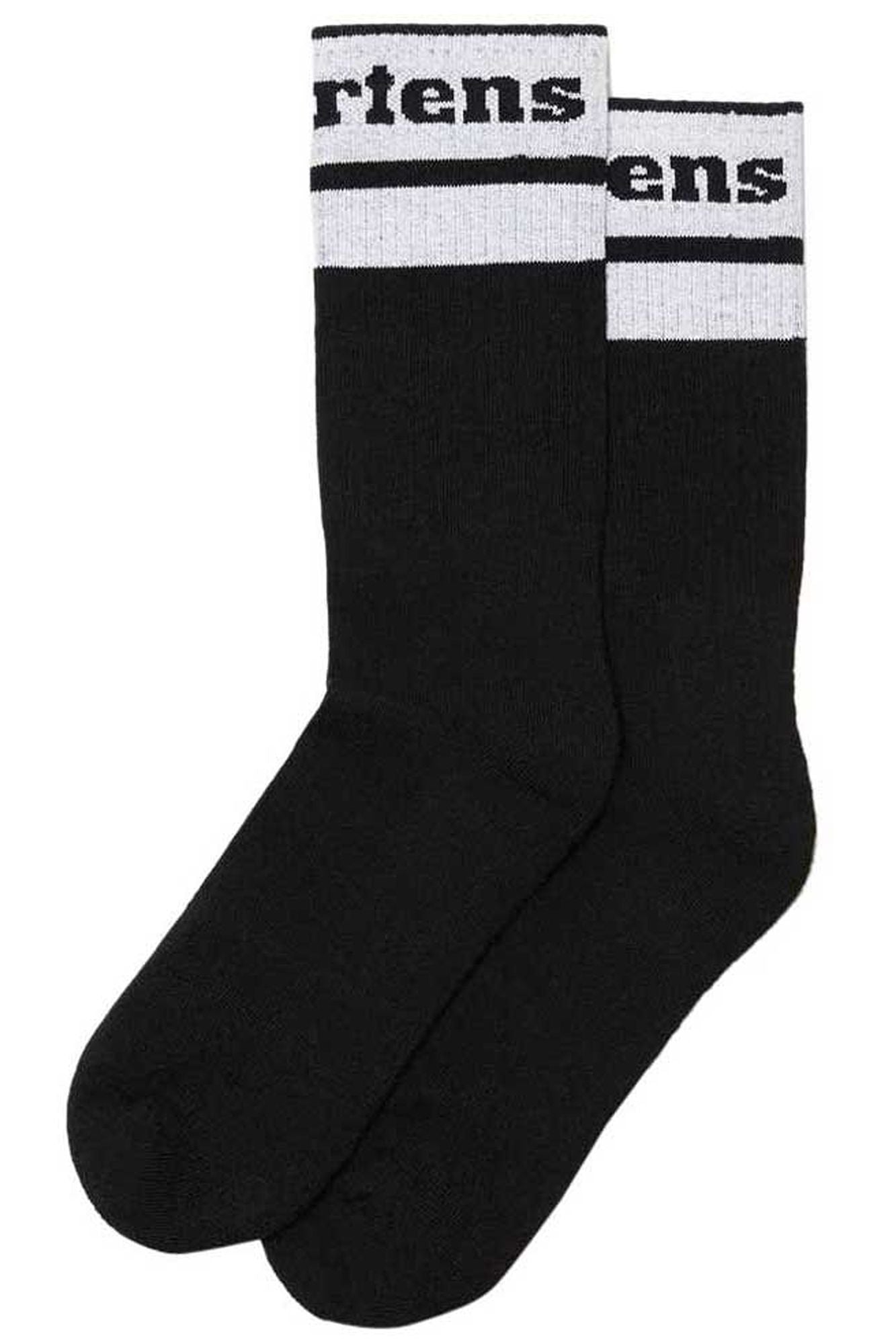 DR. MARTENS  ATHLETIC LOGO SOCK en color NEGRO (1)