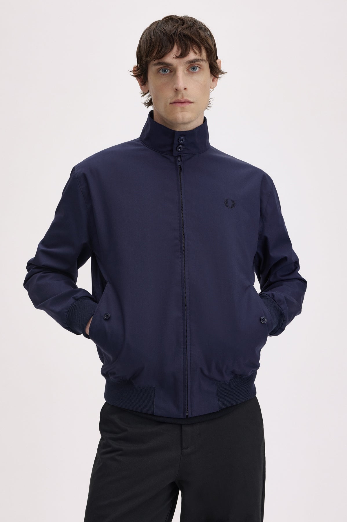 FRED PERRY MADE IN ENGLAND HARRINGTON MADE IN ENGLA en color AZUL (1)