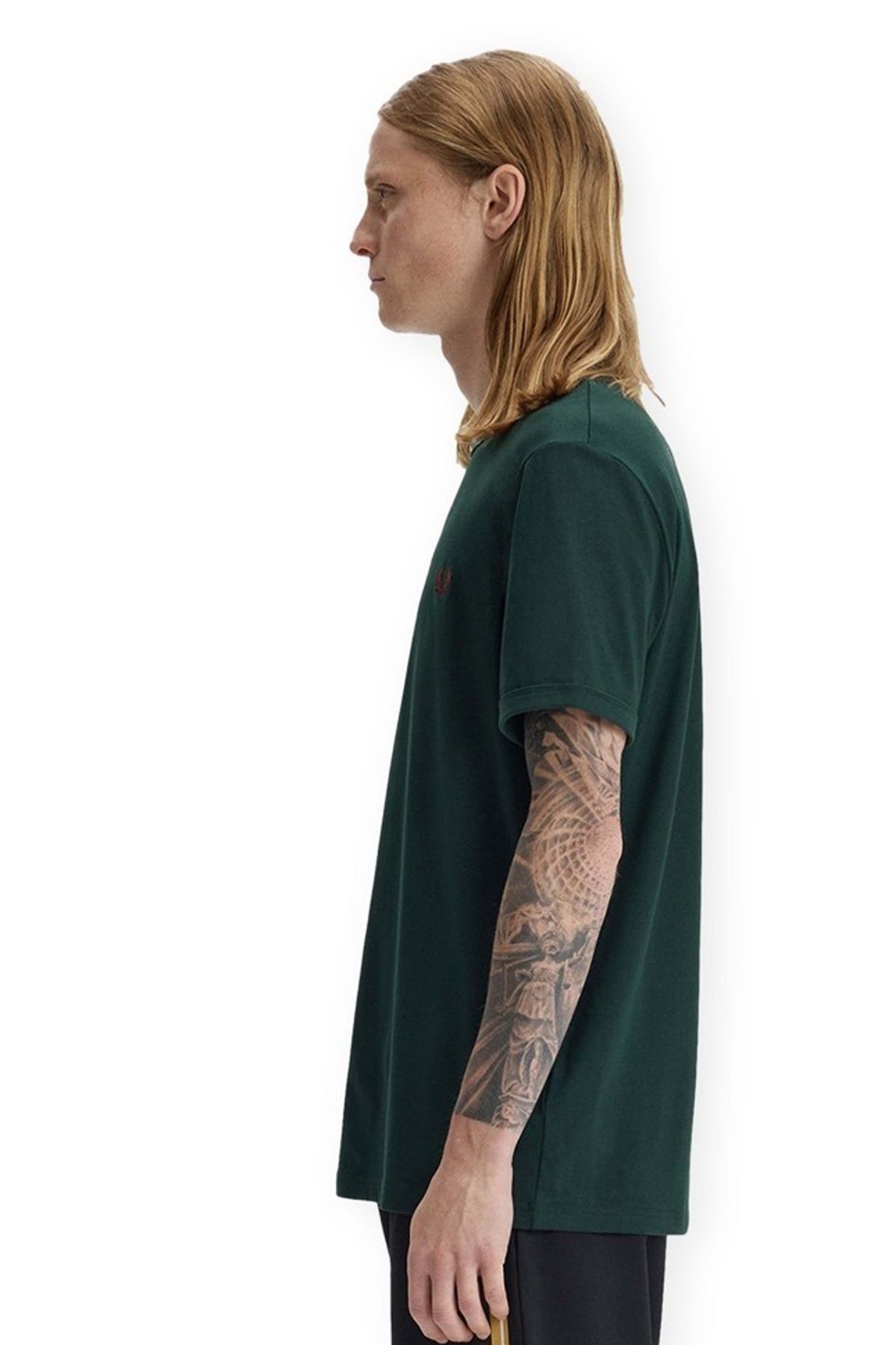 FRED PERRY RINGER T-SHIRT en color VERDE (2)