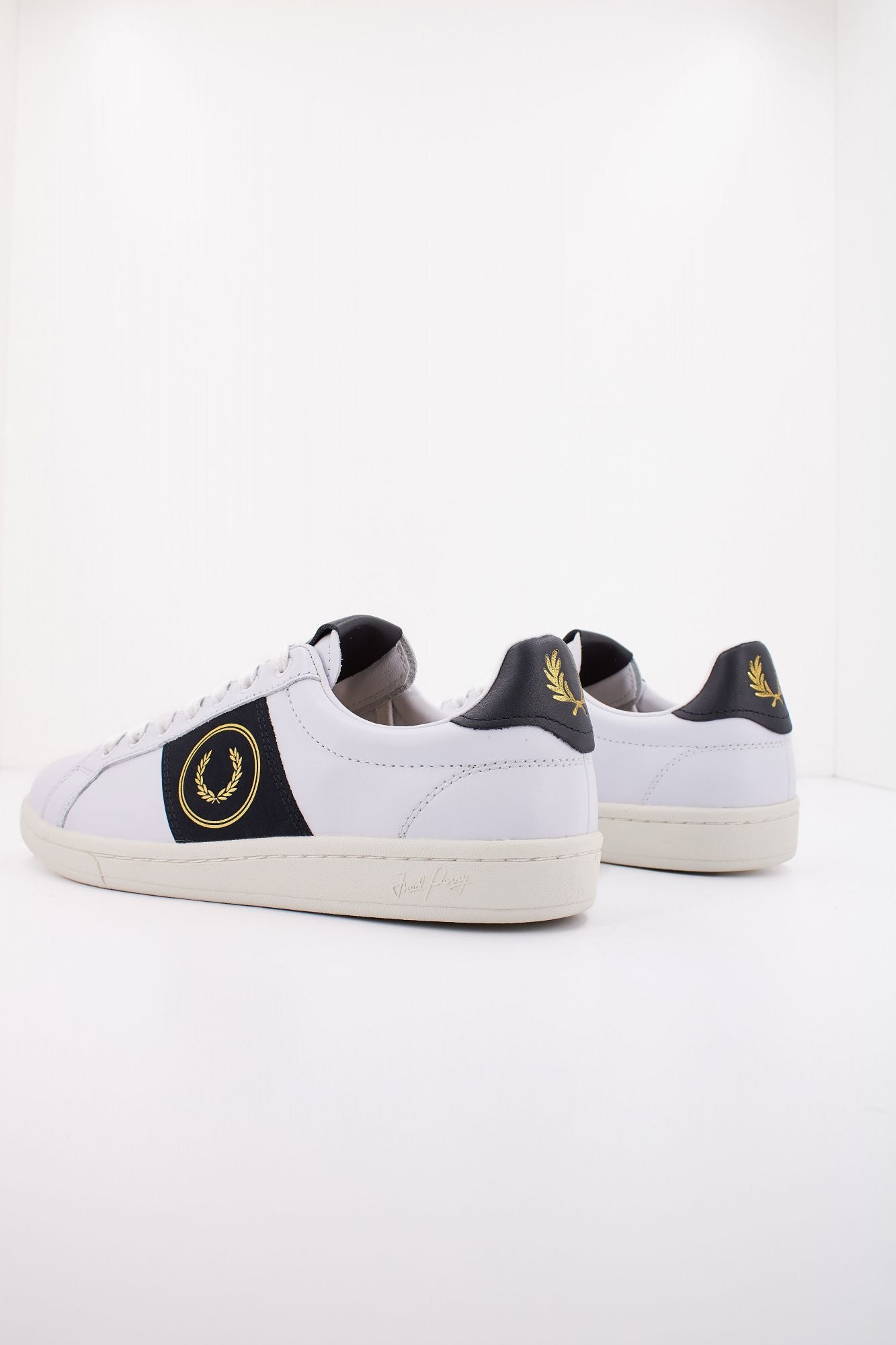 FRED PERRY B721 LEATHER/BRANDE en color BLANCO (3)
