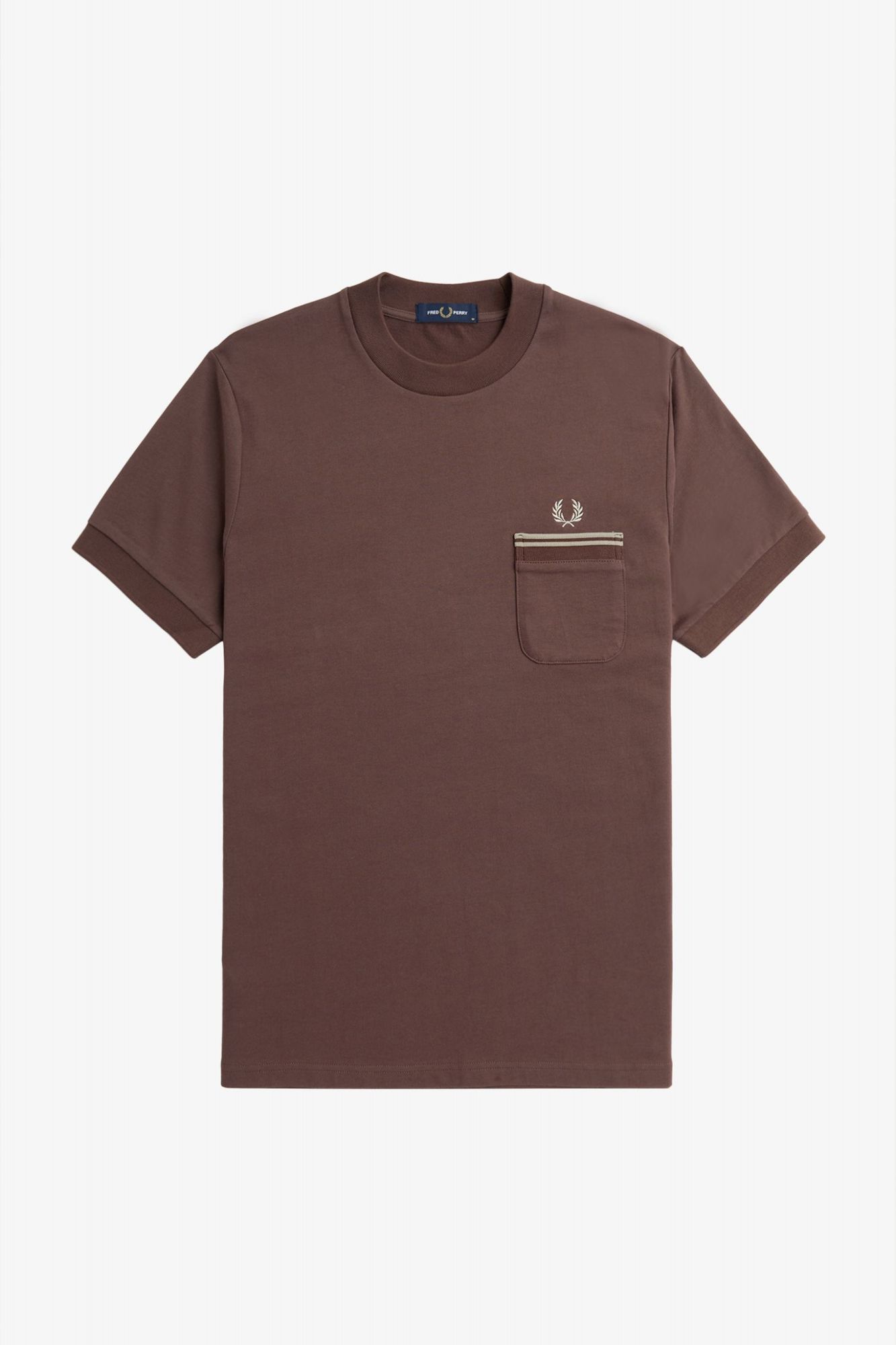 FRED PERRY LOOPBACK JERSEY POCKET en color BURDEOS (2)