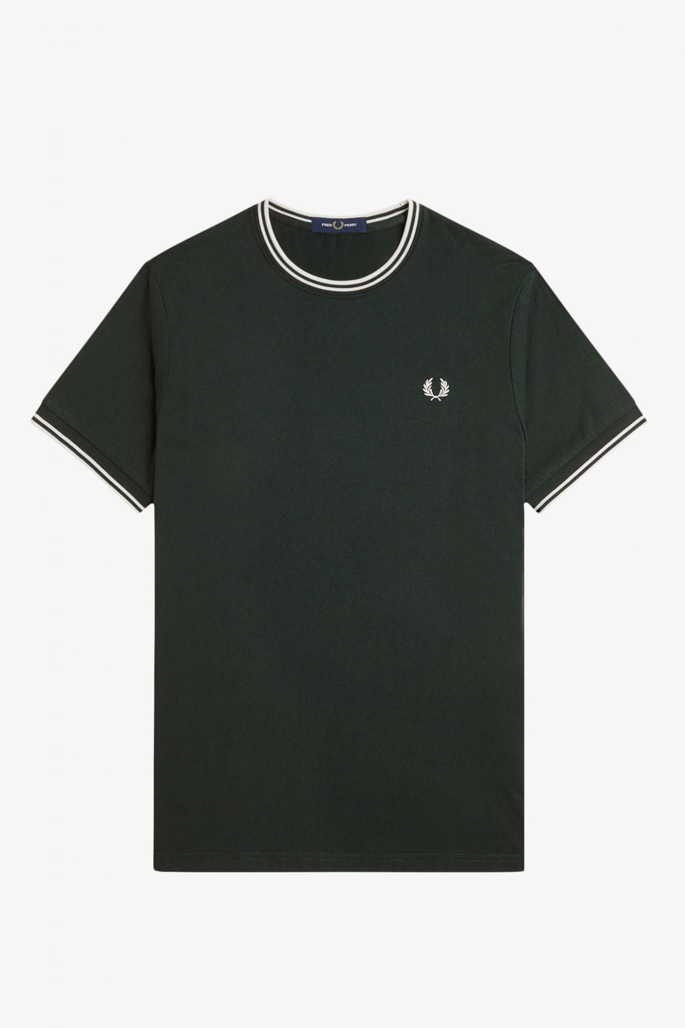 FRED PERRY  TWIN TIPPED T-SHIRT en color VERDE (2)