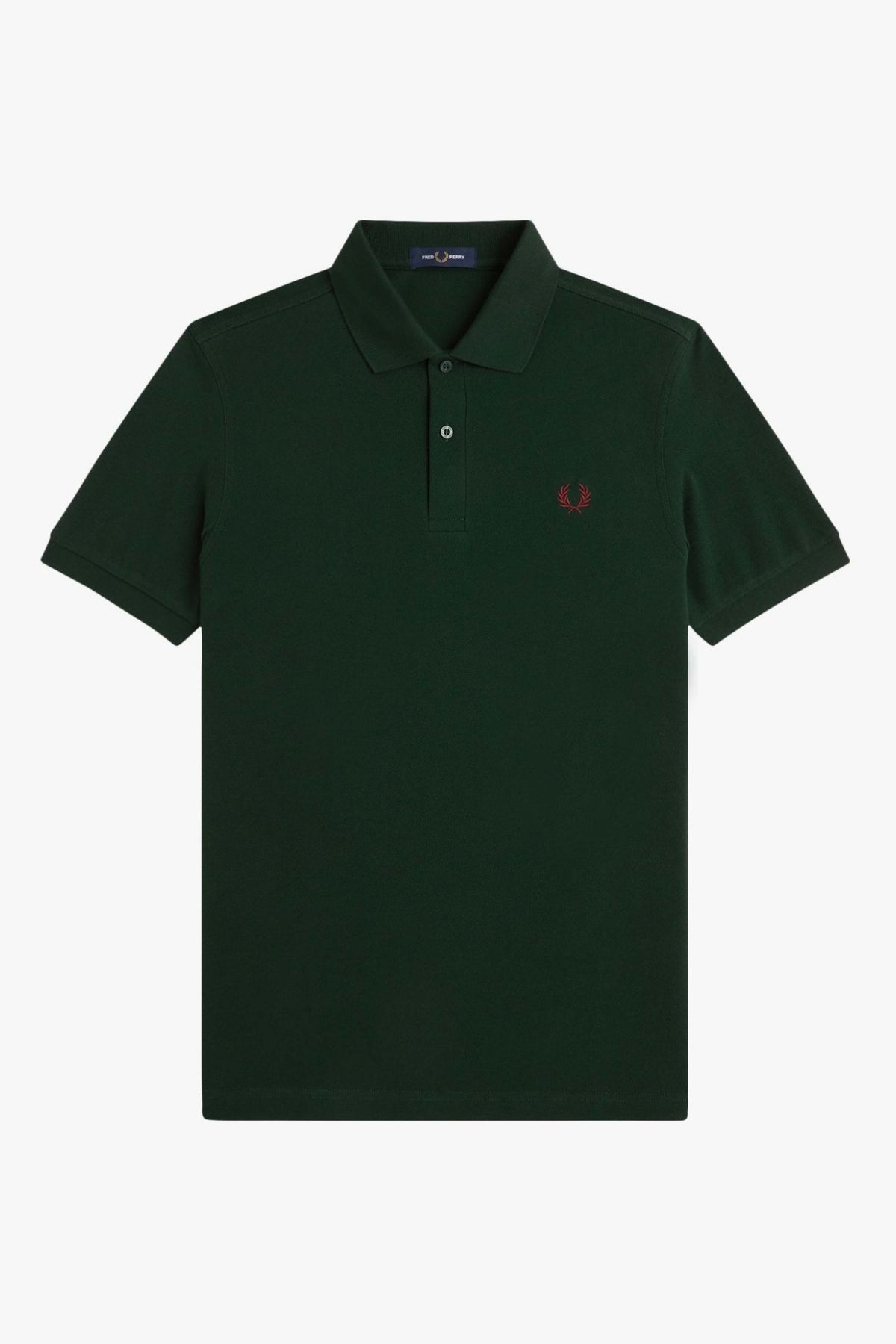 FRED PERRY  PLAIN FRED PERRY SHIRT en color VERDE (1)