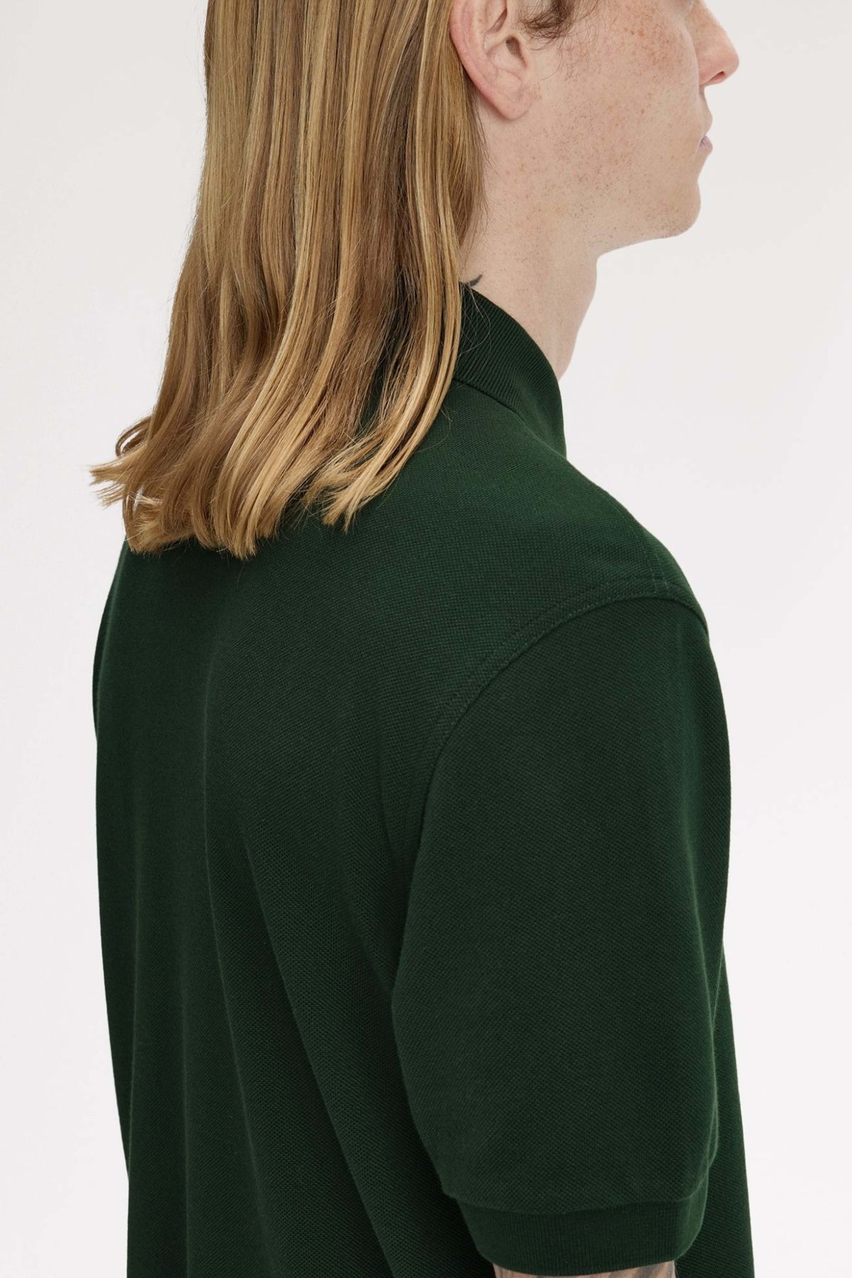 FRED PERRY  PLAIN FRED PERRY SHIRT en color VERDE (2)