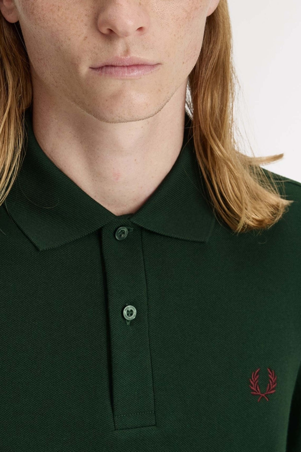 FRED PERRY  PLAIN FRED PERRY SHIRT en color VERDE (4)