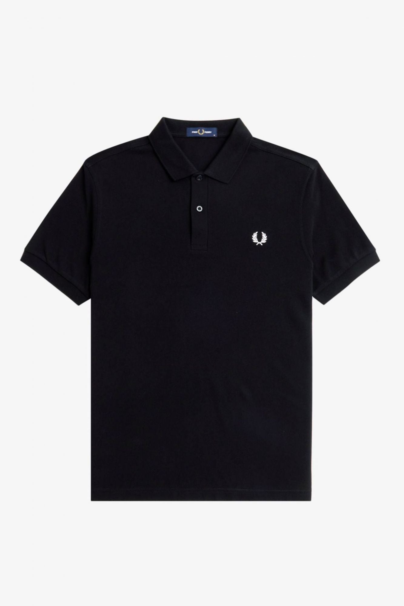FRED PERRY  PLAIN FRED PERRY SHIRT en color NEGRO (2)