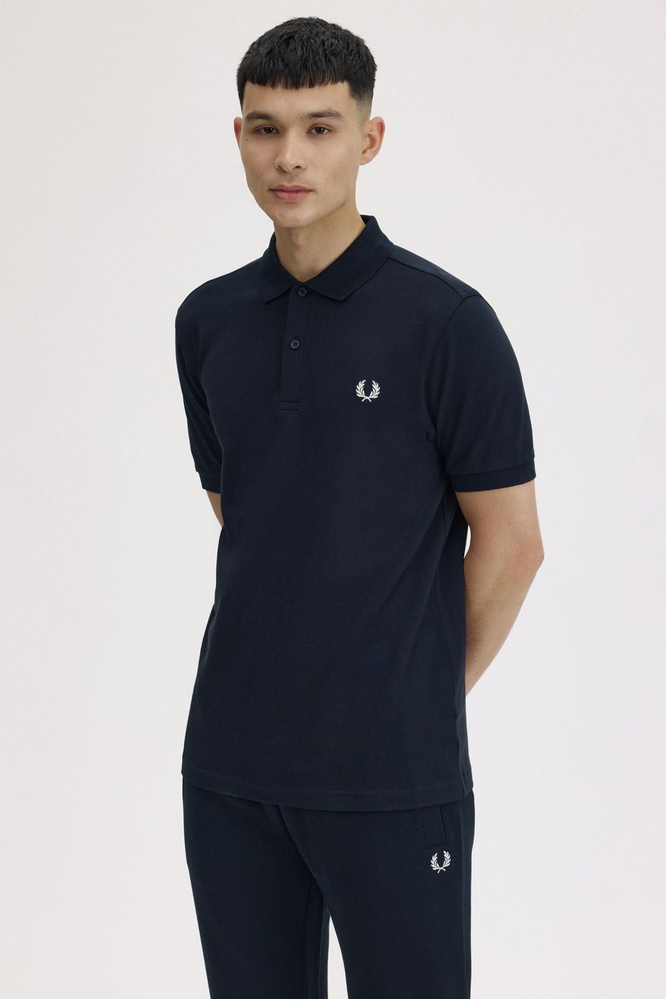 FRED PERRY  PLAIN FRED PERRY SHIRT en color AZUL (4)